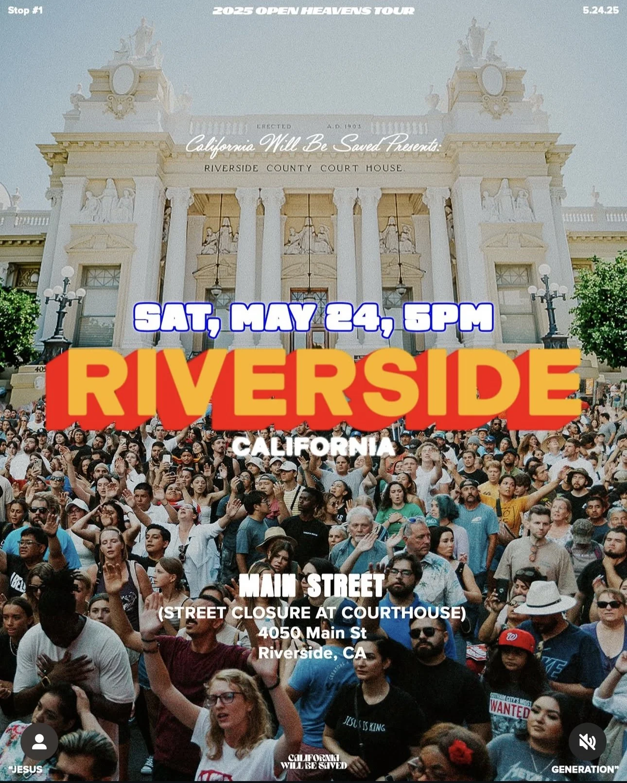 CALI WILL BE SAVED - RIVERSIDE