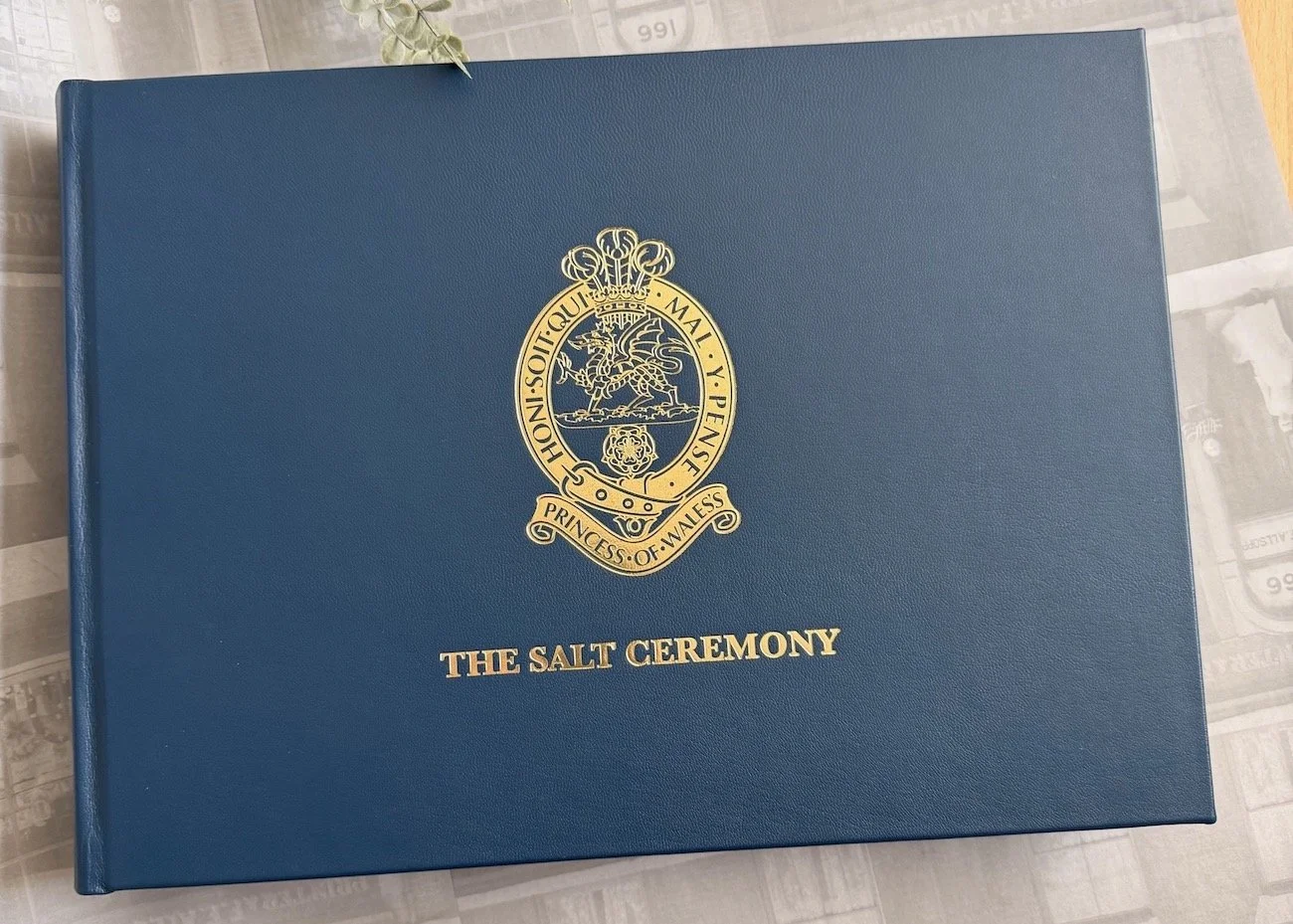 A3 Leather bound Military Book