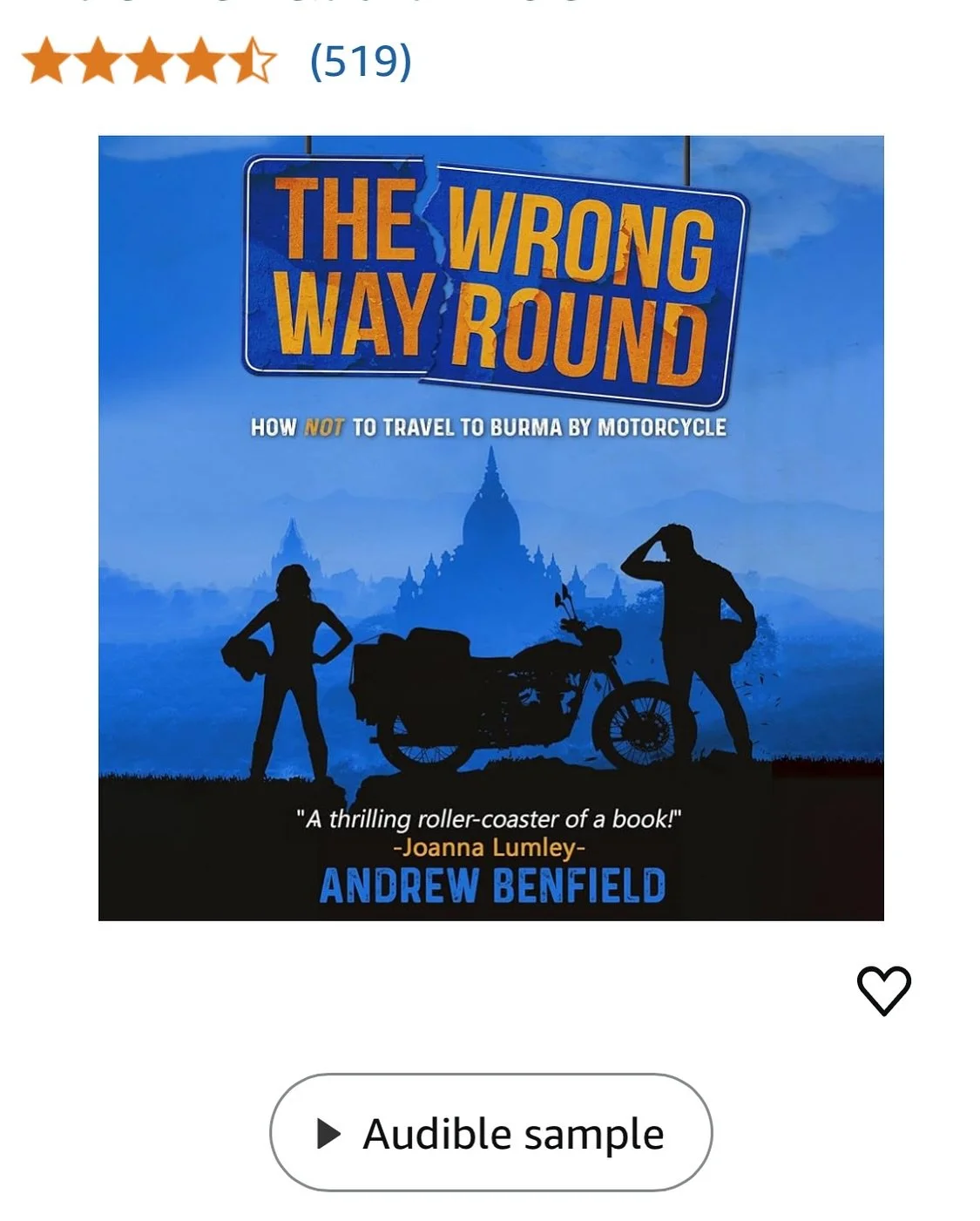 My debut book, &ldquo;The Wrong Way Round: How Not to Travel to Burma by Motorcycle&rdquo;, is out now! 

Available as a paperback, ebook or audiobook, with the latter narrated by my good self&hellip; 🎙️☺️

Very kindly described by Joanna Lumley, Br