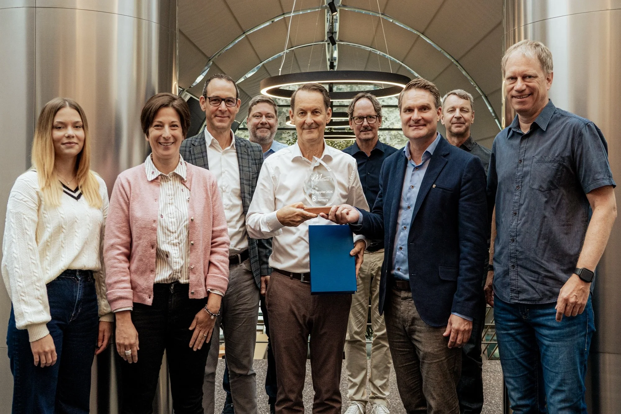 Top Supplier 2026: eine Auszeichnung f&uuml;r unser ganzes Team. 🏆

Die Maestrani Schweizer Schokoladen AG hat erstmals seinen Supplier Award verliehen &ndash; und Schwarzach Packaging als Top Supplier 2026 ausgezeichnet.

Was unseren Kunden &uuml;b