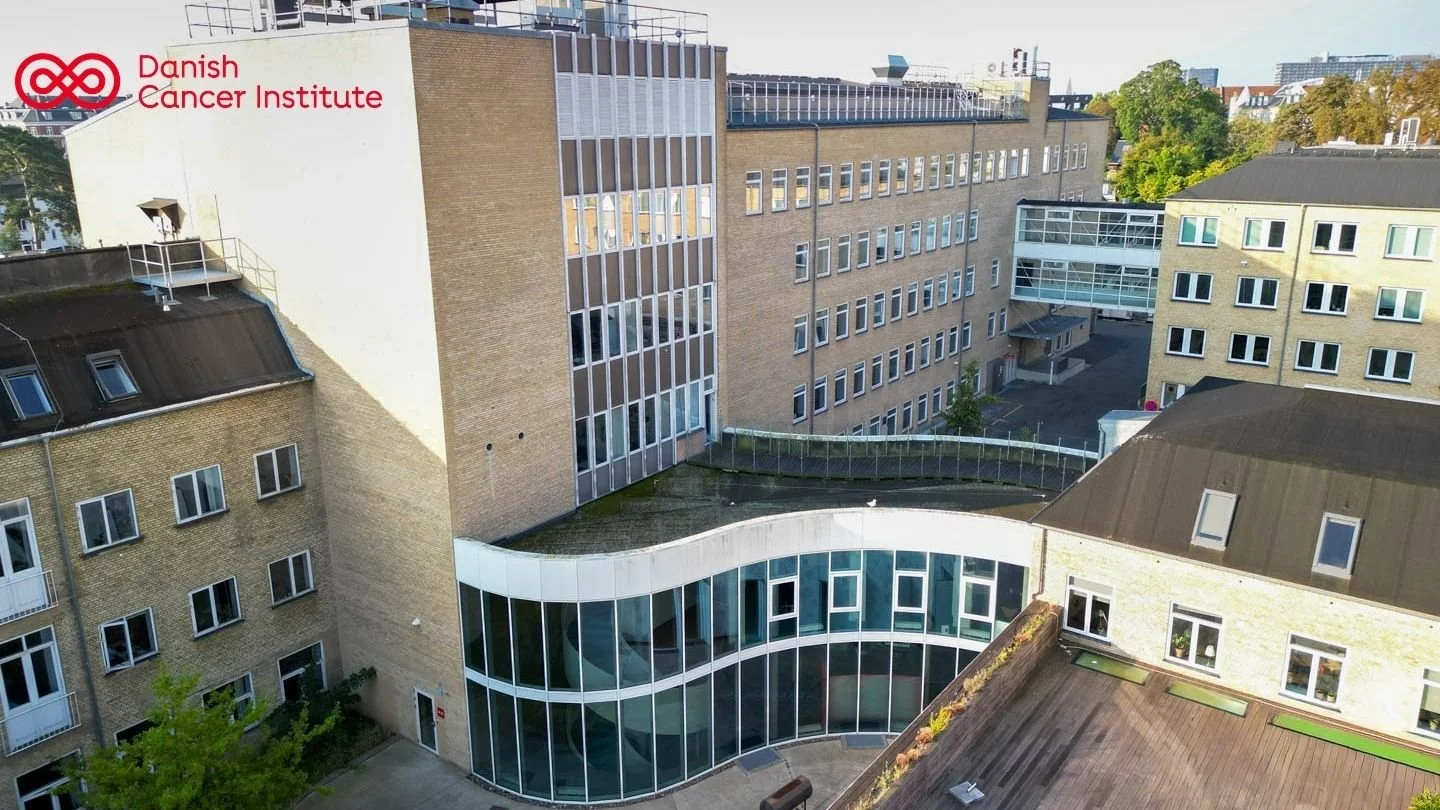 Banner showing the Danish Cancer Institute building