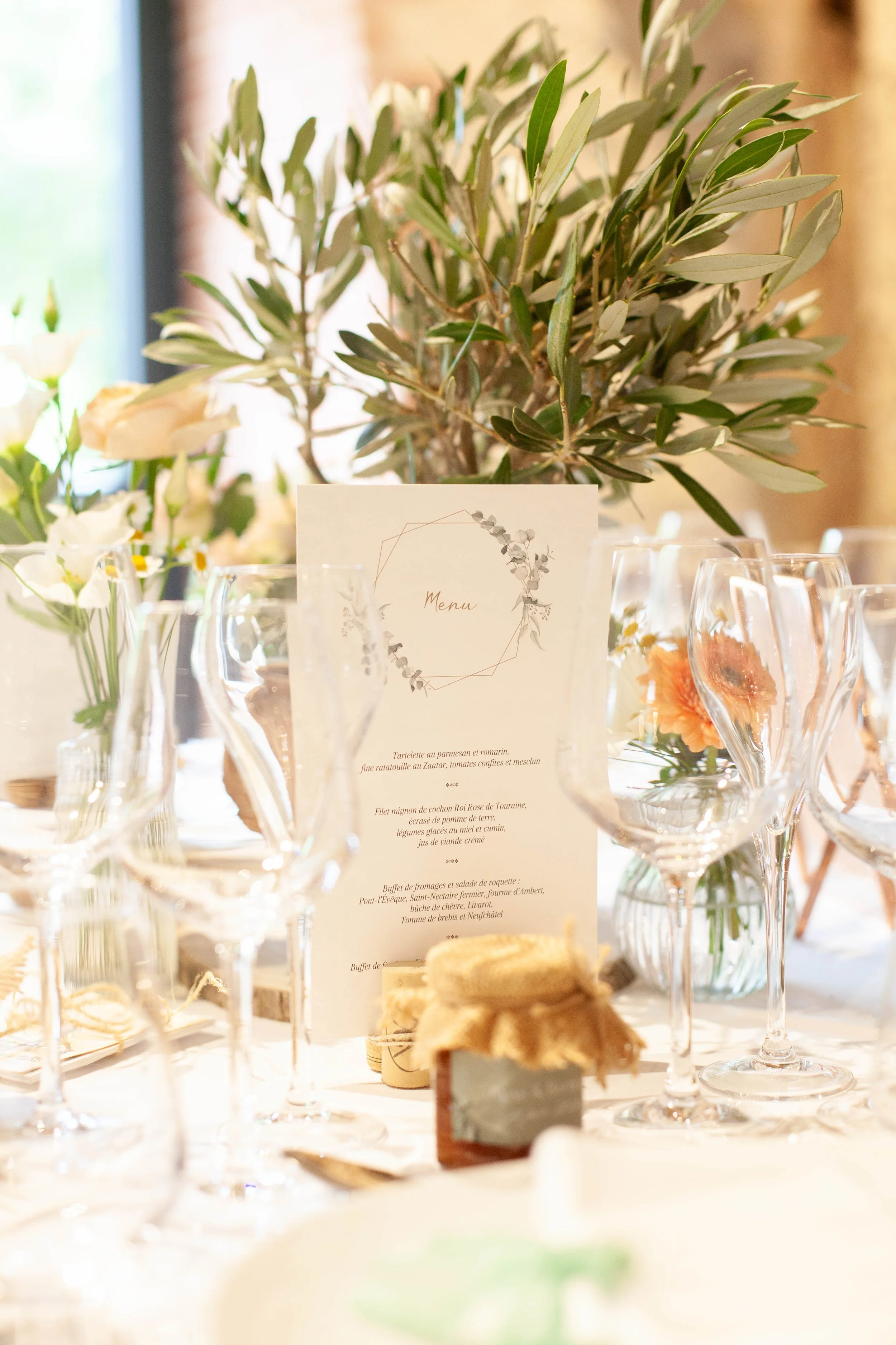 Décoration Table - Mariage Bertrand & Alexis - Benoit SYLLA Photographe Mariage Tours