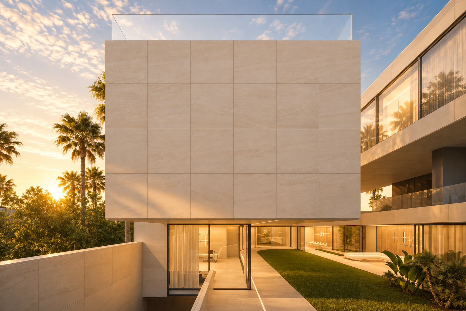 Golden-Hour Modern Villa Facade.png