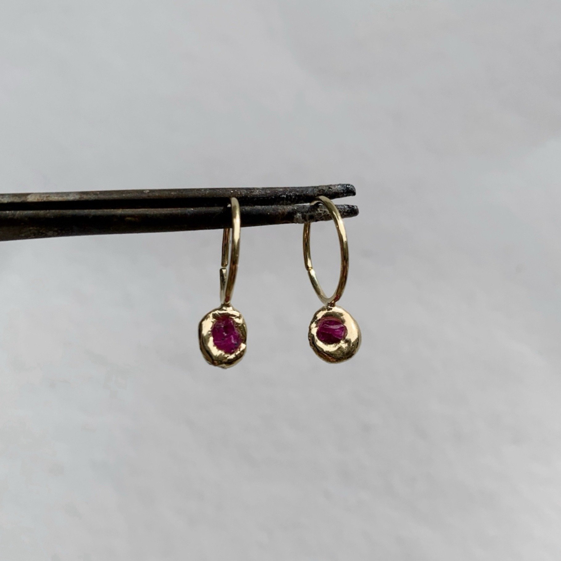 Raw Ruby Hoops