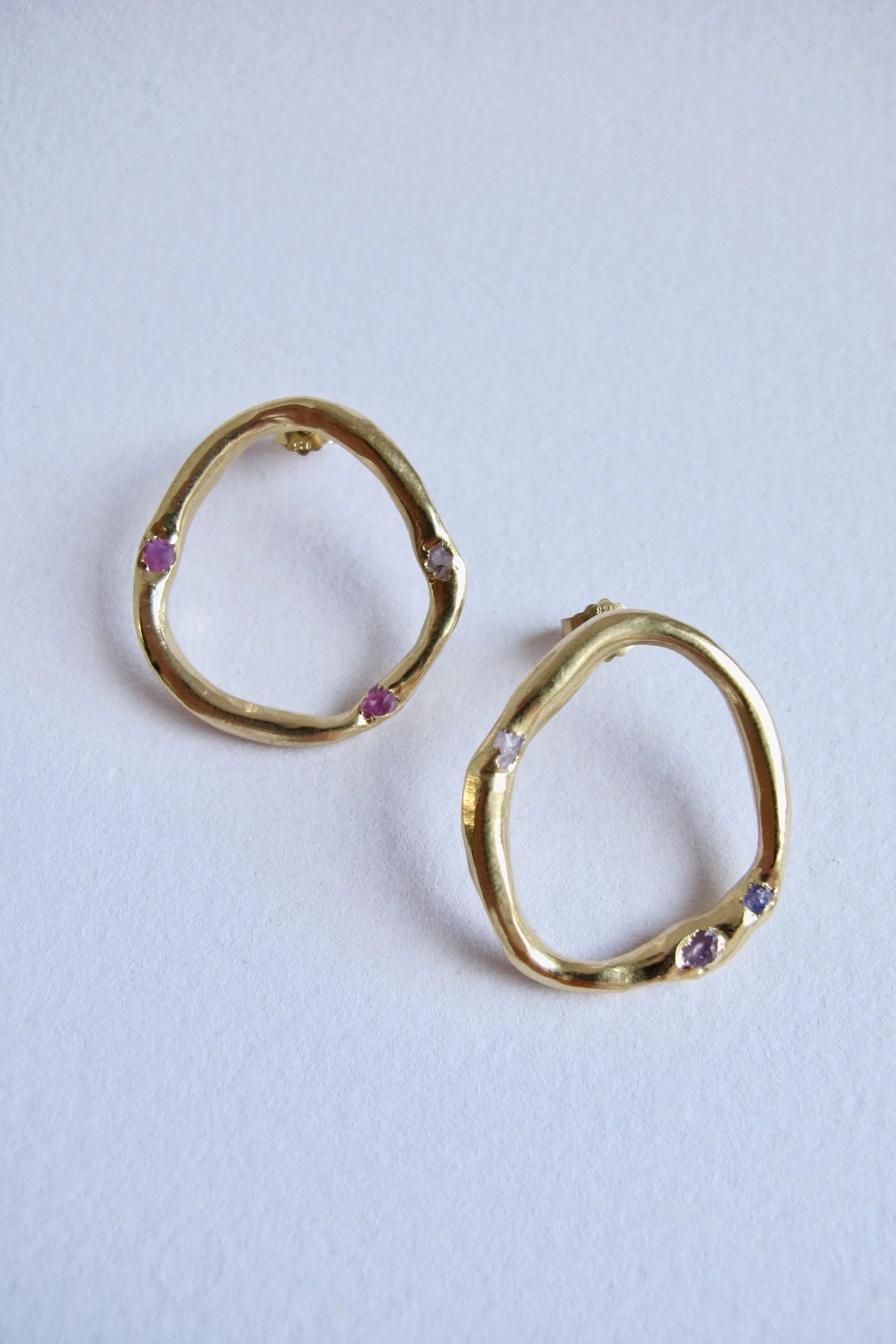 Sapphire Map Hoops