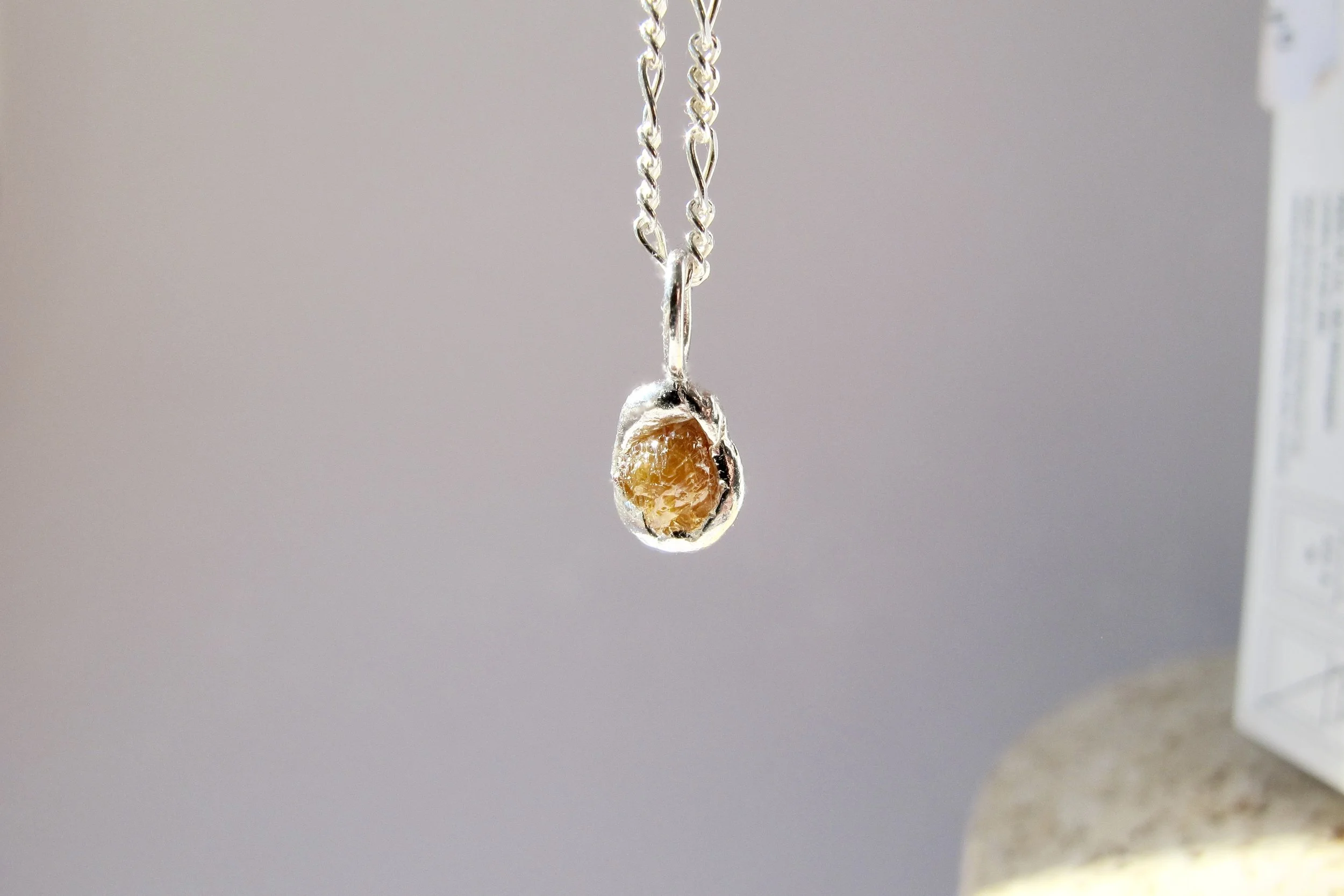 Raw Diamond necklace