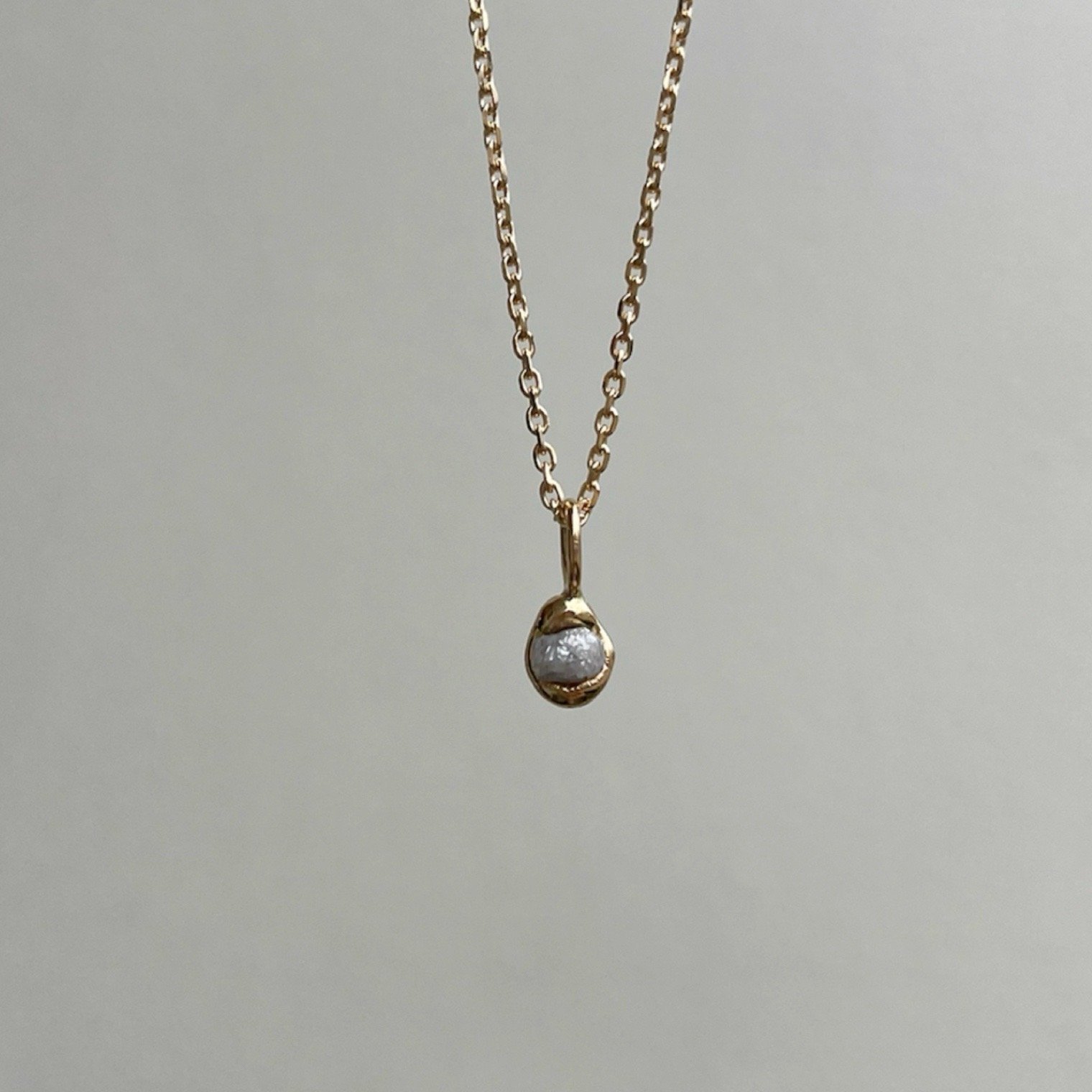 Raw Diamond pendant