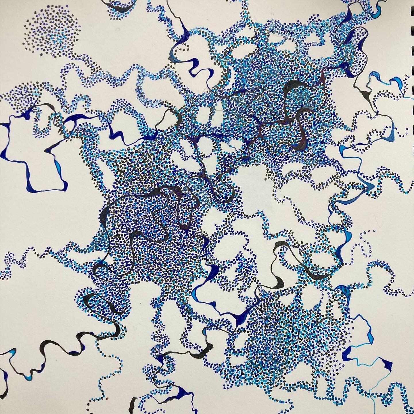 Work in progress. #wip #loveblue #mapmaking #water #bluewaters #pathfinding # @northbristolartists