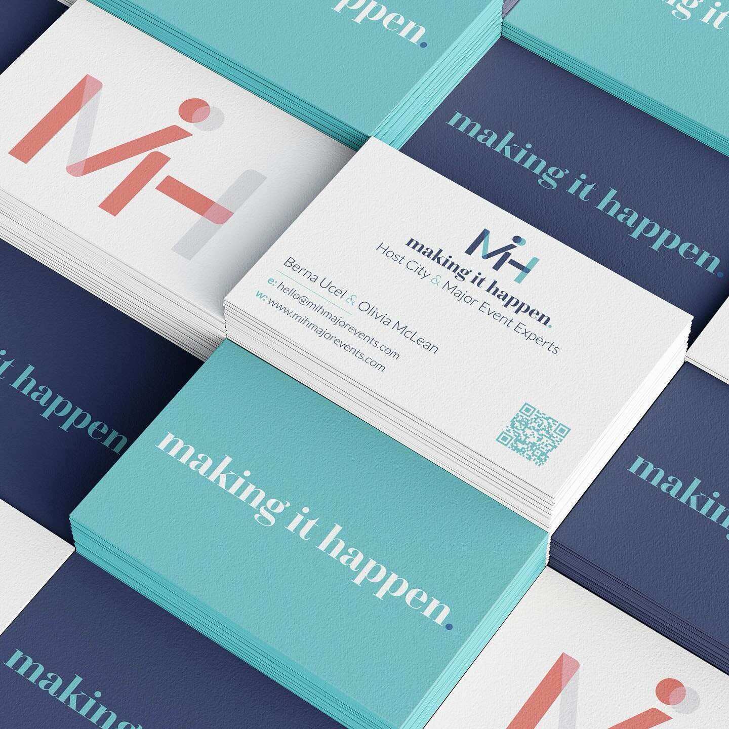 This week I&rsquo;m working on business stationery for MiH. I always recommend @moo for cards as you can have up to 25 different designs on the front which gives you lots of options to showcase all your lovely brand colours 

#moo #businesscardsdesig