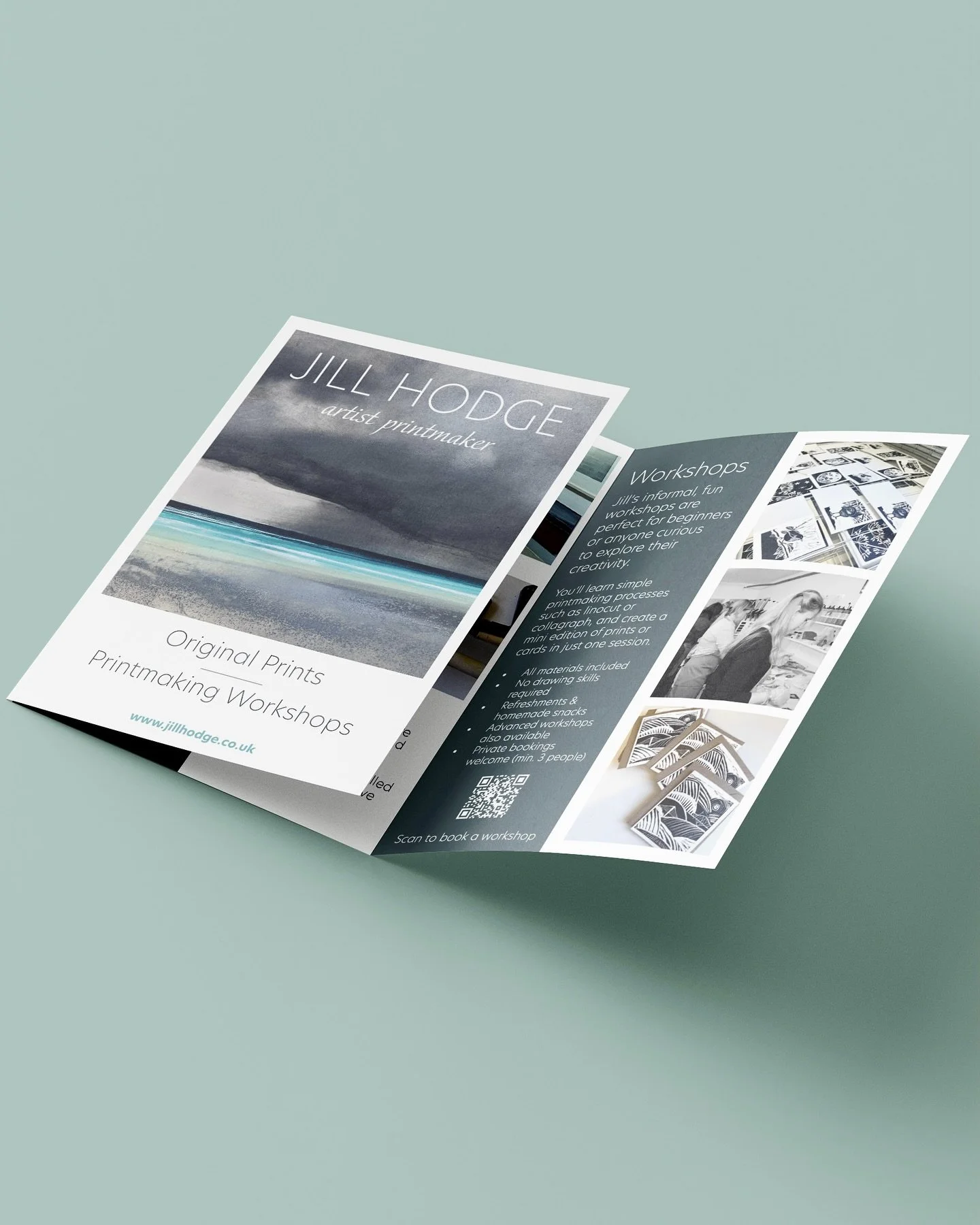 I&rsquo;ve been working with @jillhodgeartist for a few years and it&rsquo;s such a privilege to see her brand evolve from designing a new brand brochure to now helping her launch art workshops on her website. 

Good design isn&rsquo;t a one off job,