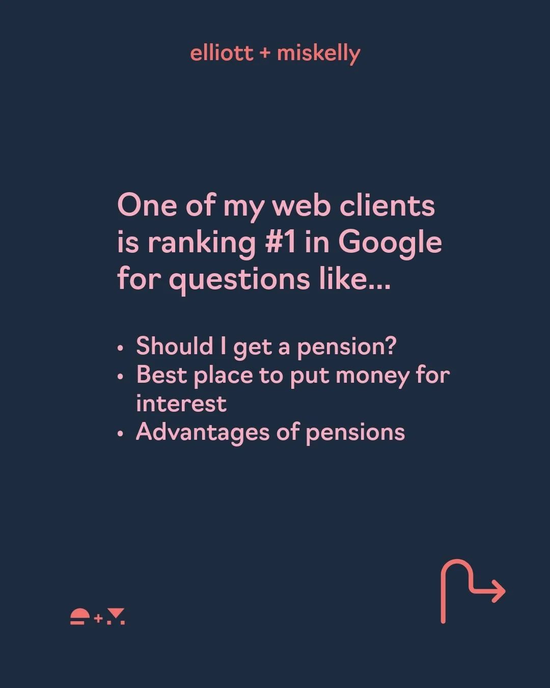 One of my clients is ranking #1 on Google not for their services, but for questions people are actually typing into search.

That&rsquo;s the power of strategy-led web design, not just a pretty layout.
It comes from focusing on: benefits over service