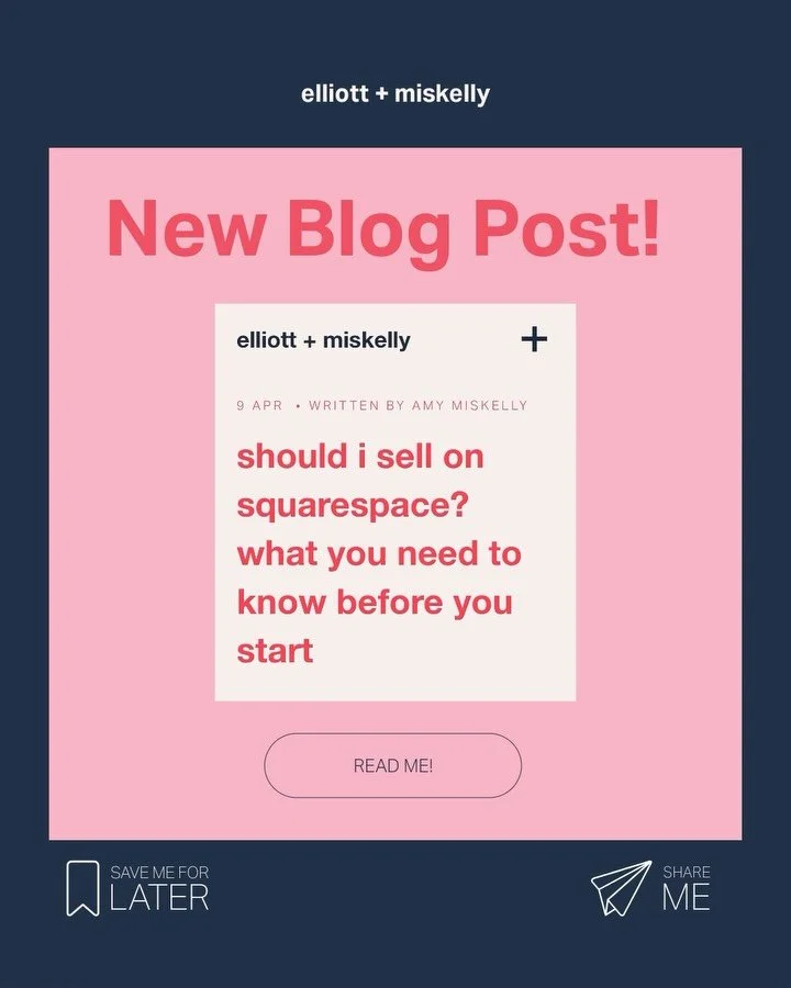 Thinking of selling on Squarespace? I have a new blog on just this topic! Squarespace have rolled out a lot of new features to their product pages which makes selling on squarespace much easier than ever before.

You can find the link to my blog in t