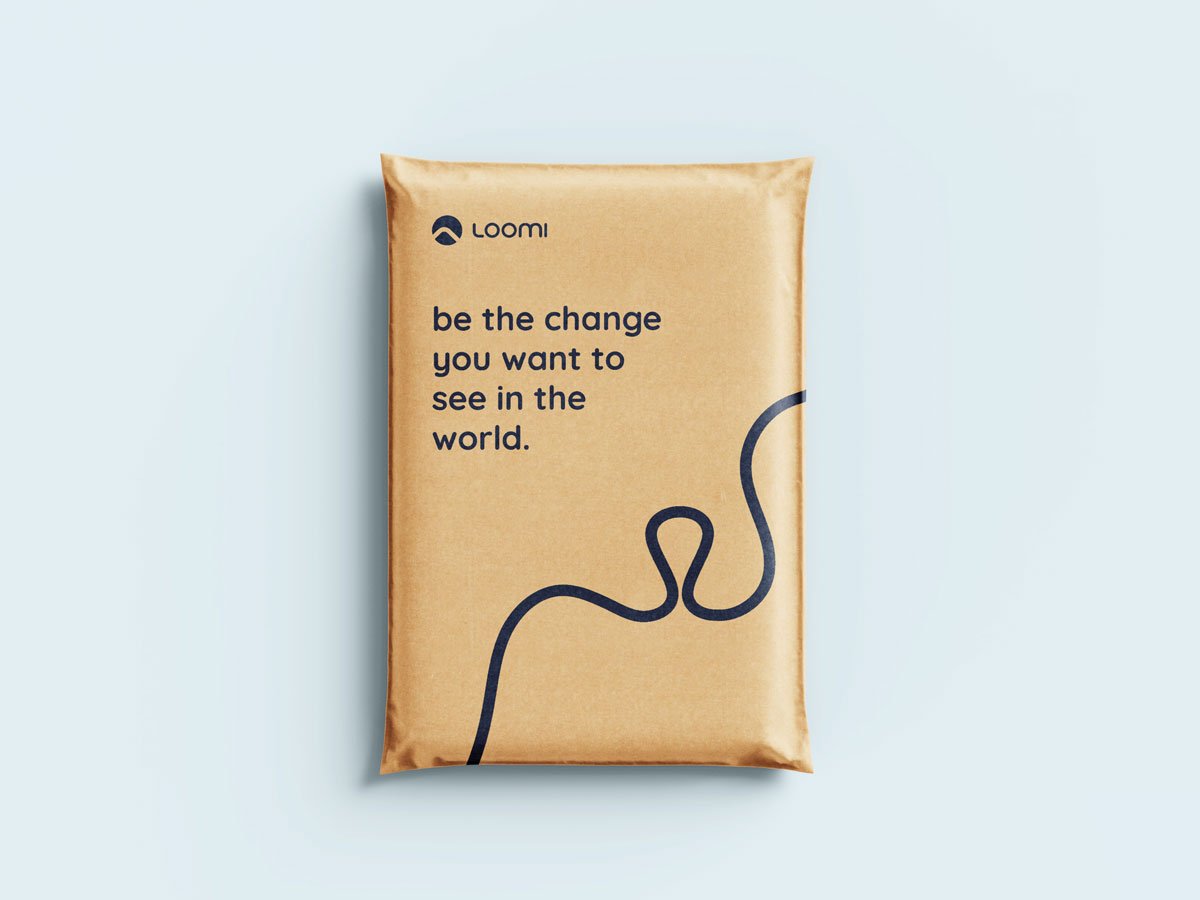 Branded kraft mailer envelope