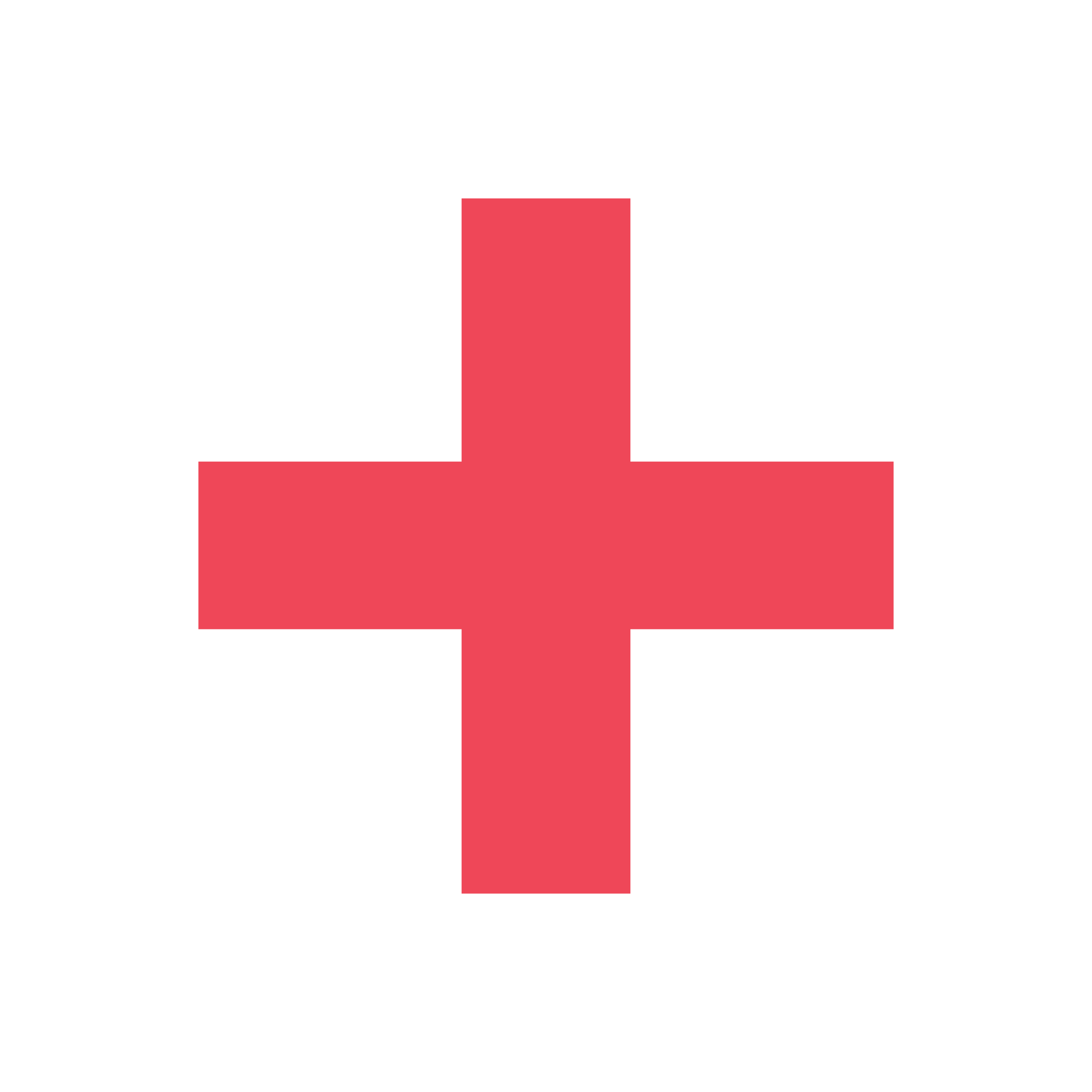 Red cross used as an icon to describe squarespace website package
