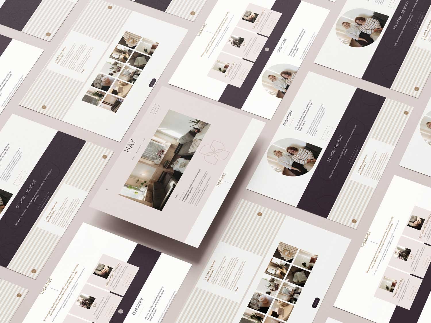 hay wellbeing squarespace website design