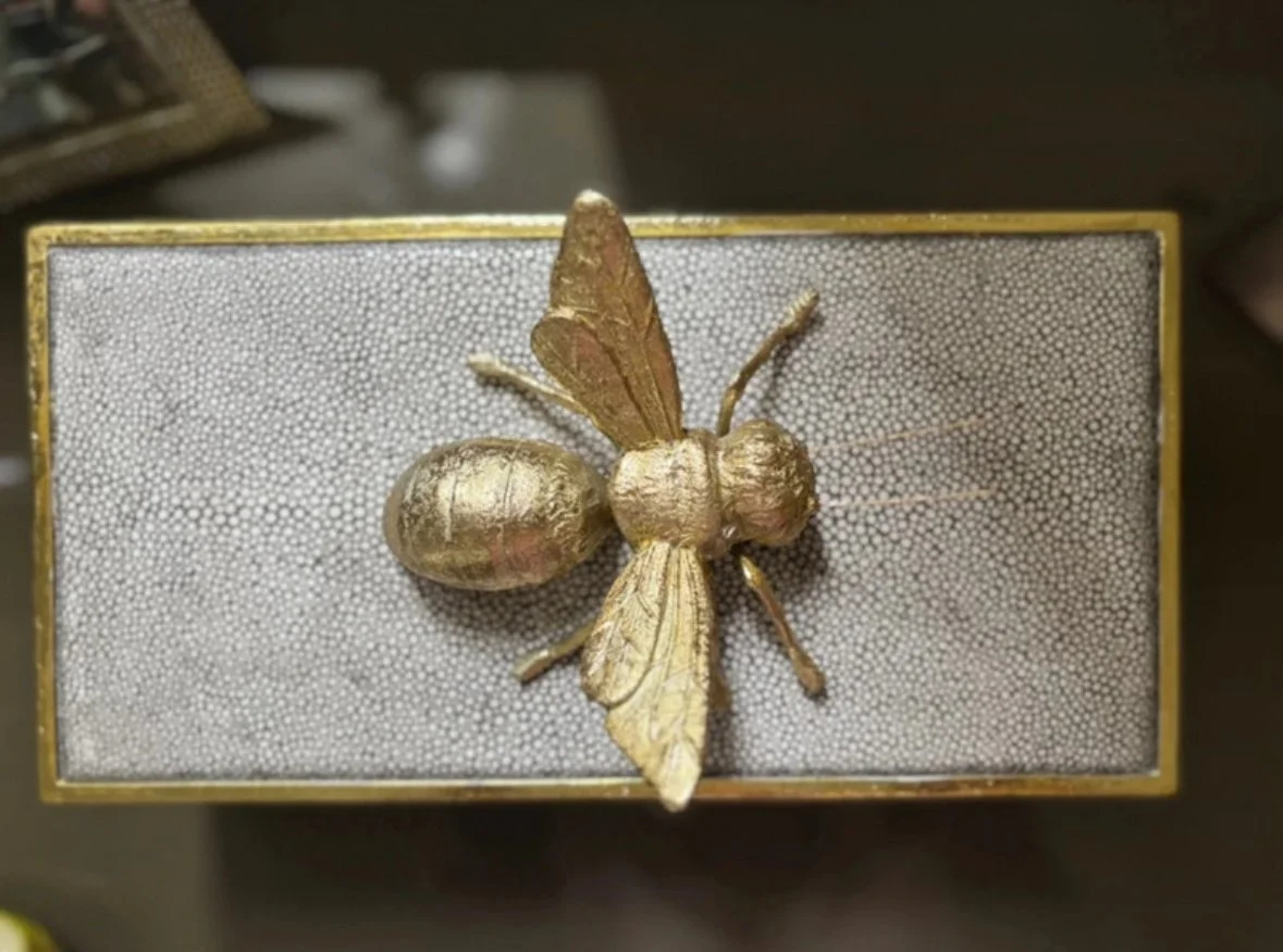 Gold Decorative Bee Box