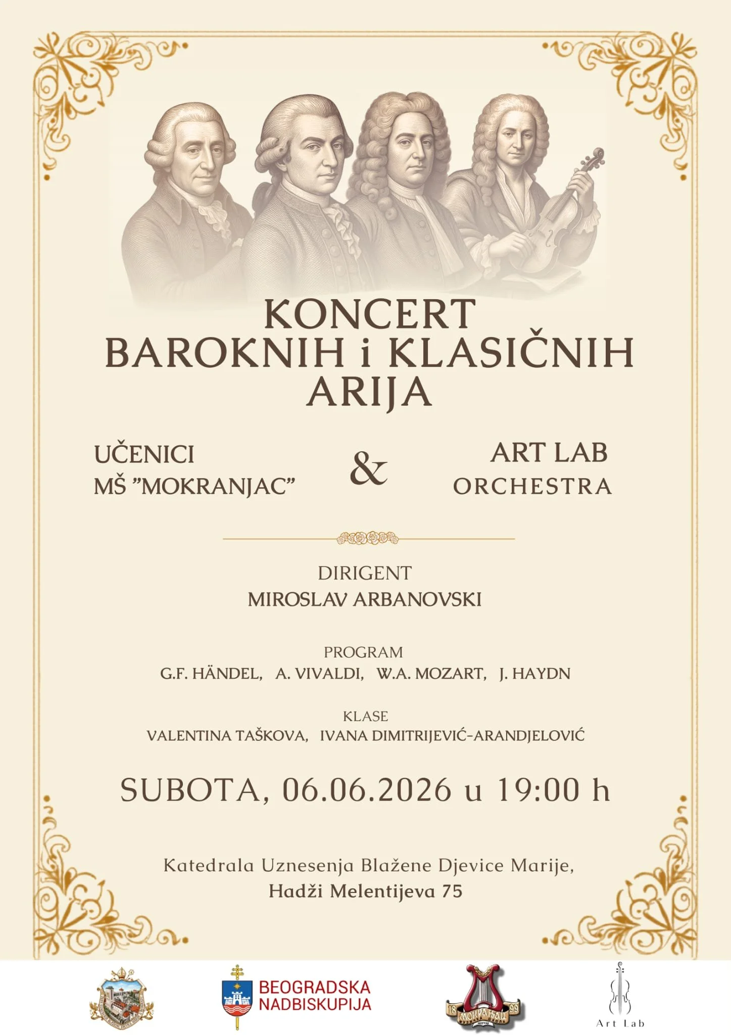 Evening of Baroque and Classical arias
