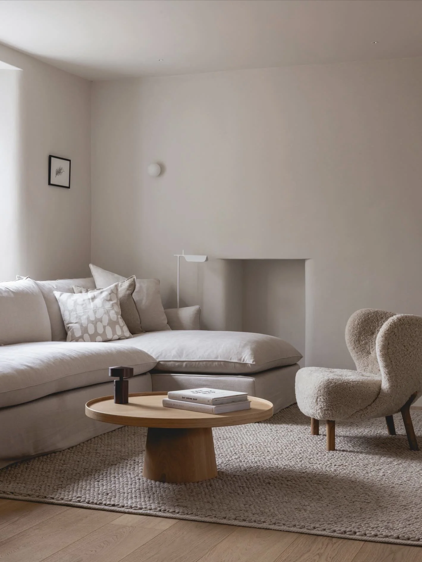 Some preview shots from our farmhouse project in the woods. 
More to come soon&hellip; 🌿🩶
.
.

Interior Design @millardandflo 
Lighting Design: @millardandflo
Architecture: @anguswebsterarchitects 
Contractor: @perringproperties 

📷 @_billybolton