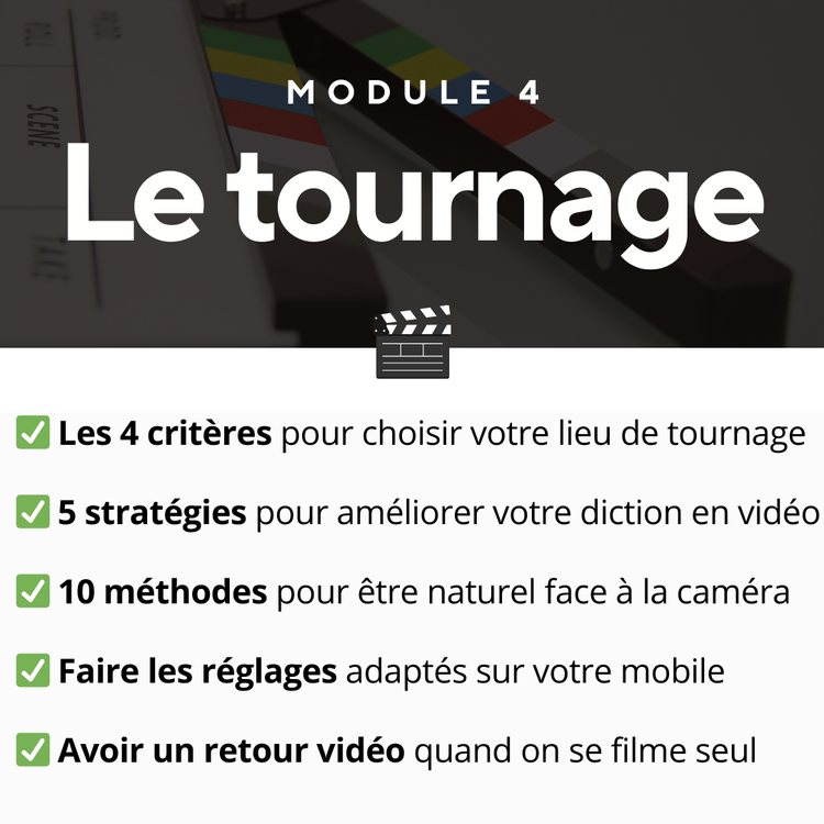 Module 4 : le tournage au smartphone