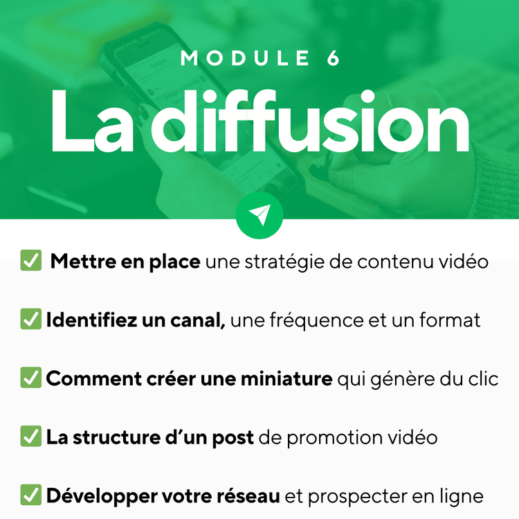 Module 6 : la diffusion des vidéos