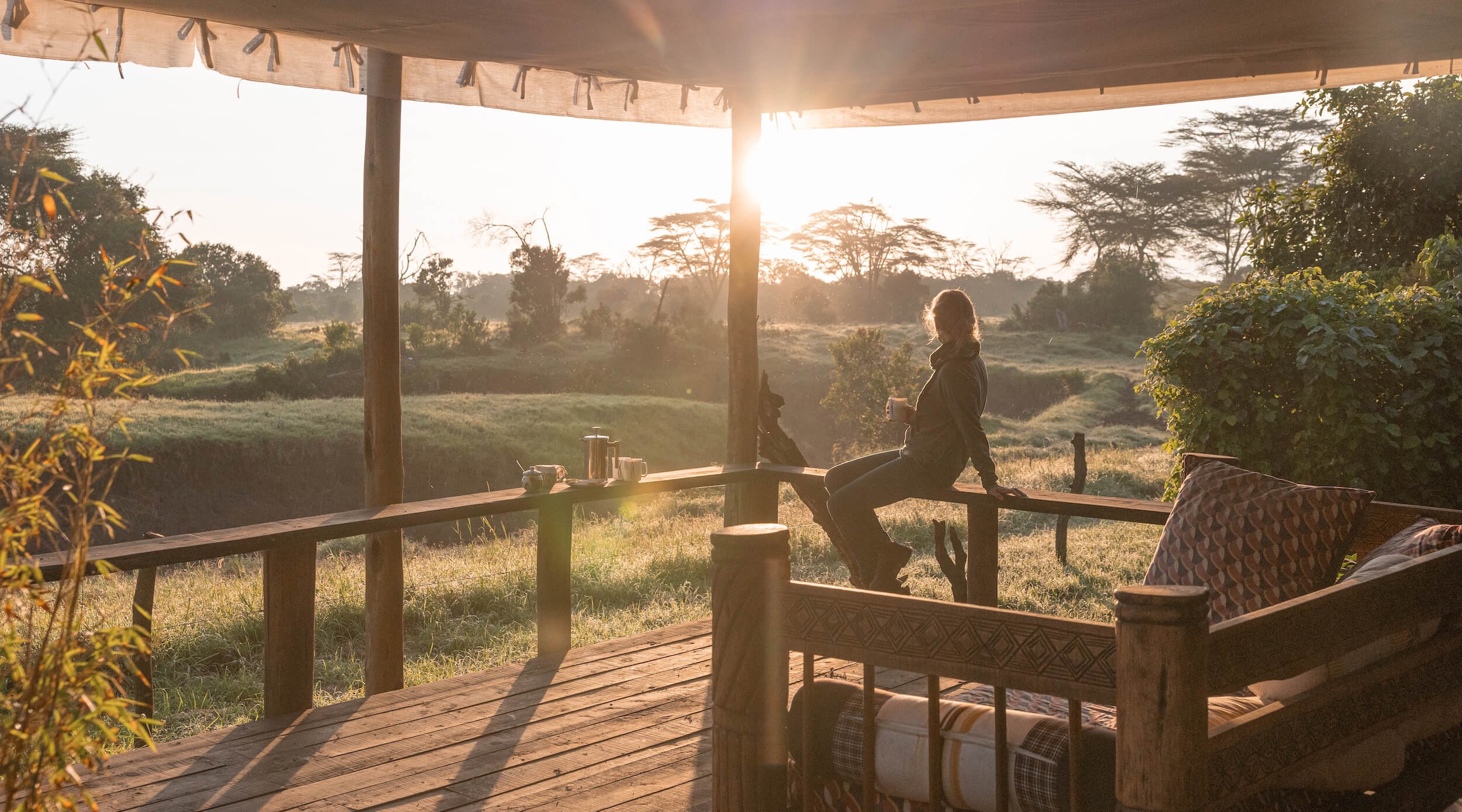 River views from Ol Pejeta Safari Cottages in Kenya