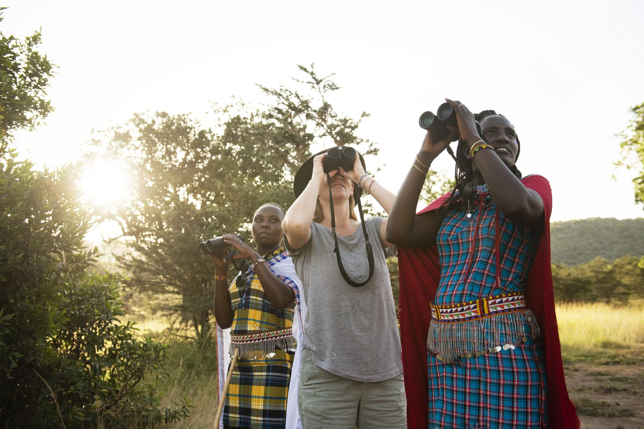 Bush walk in the Mara North Conservancy