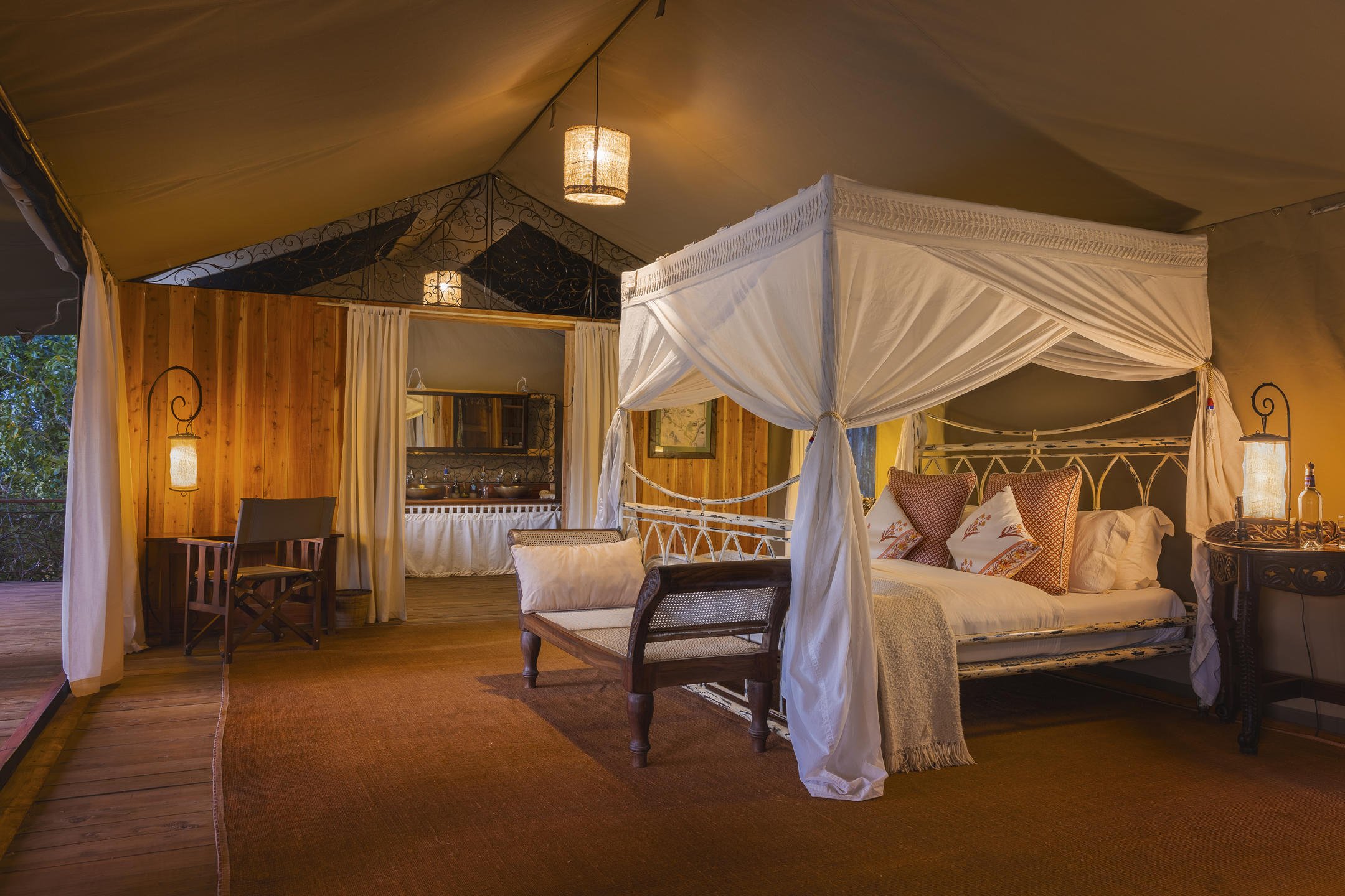 Bedroom at Serian The Original luxury tented camp, Masai Mara