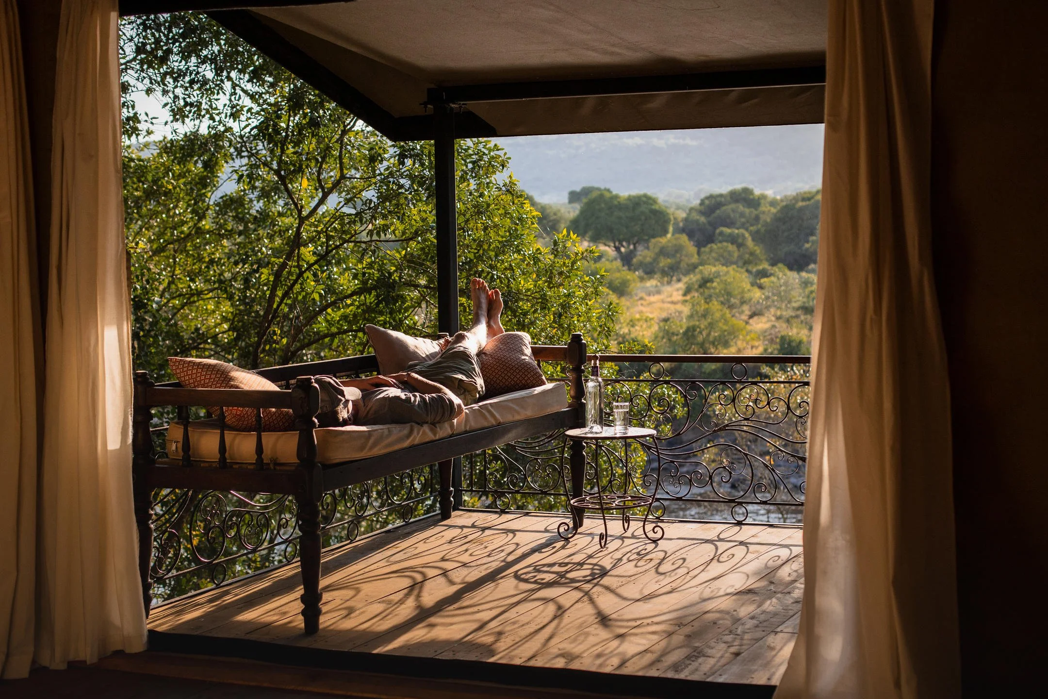 Patio at Serian The Original luxury tented camp, Masai Mara
