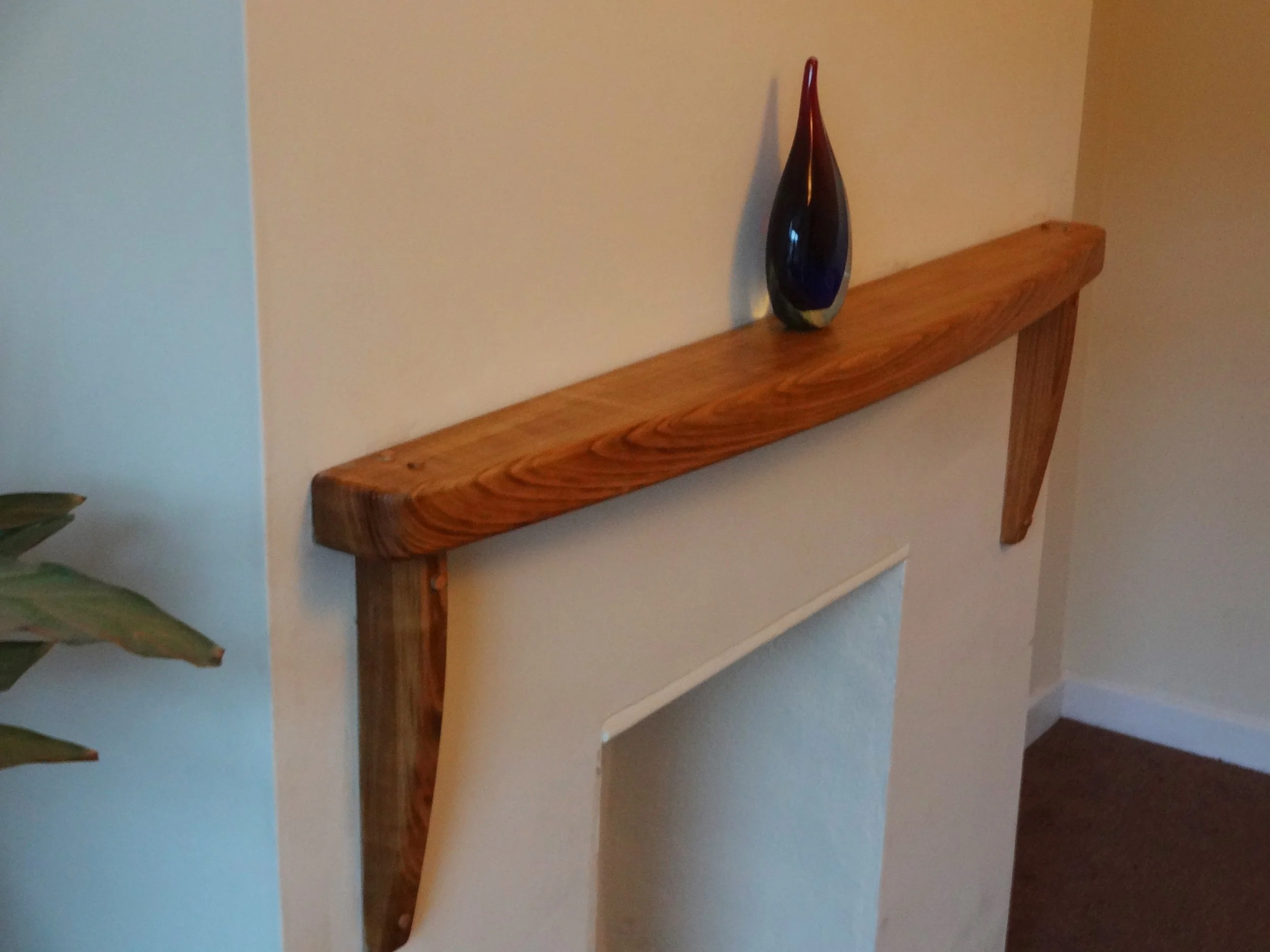 Bespoke oak mantlepiece
