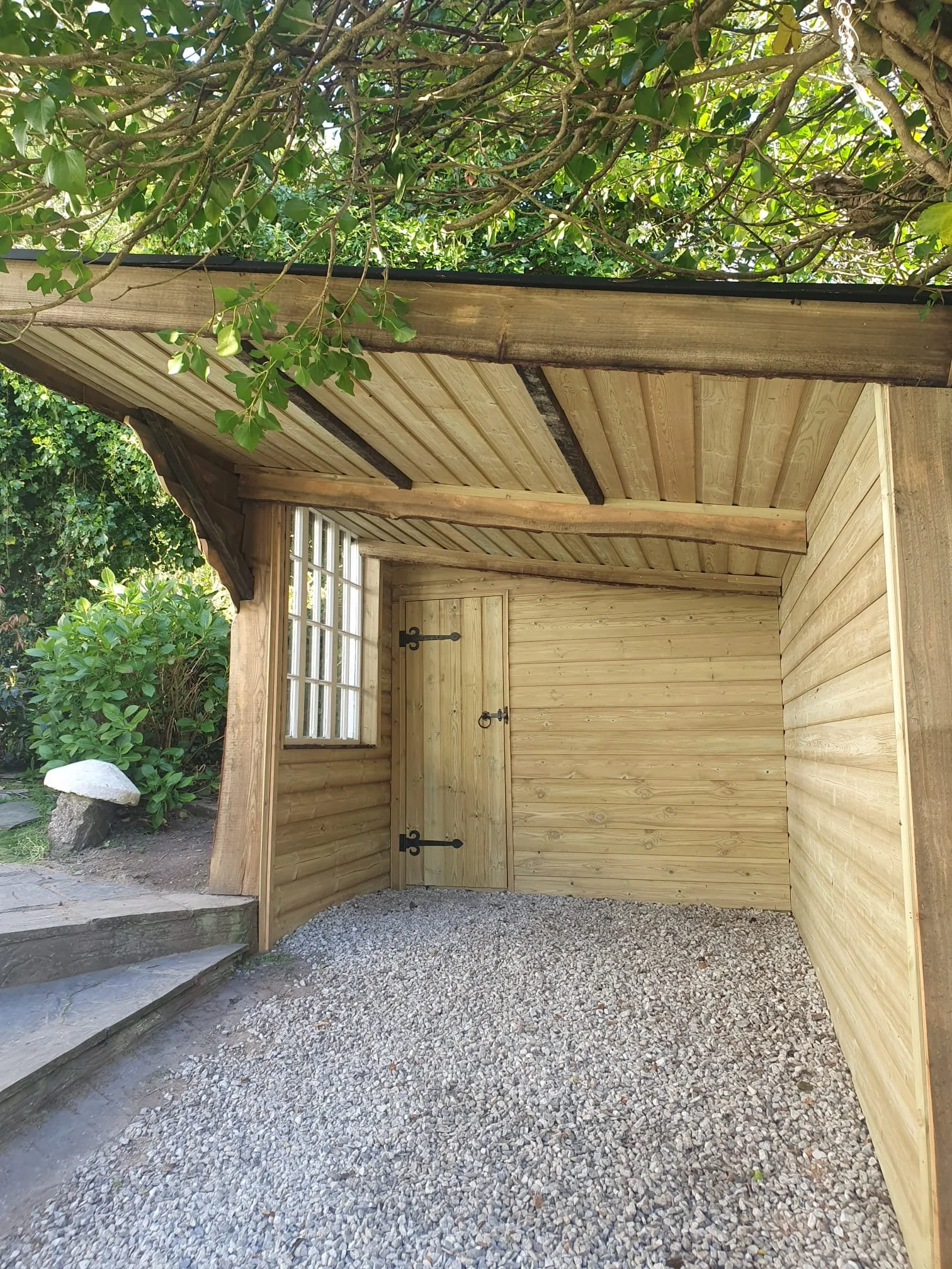 Car Port with in-built shed