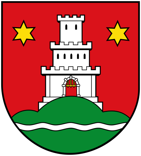 Das Wappen von Kreis und Stadt Pinneberg auf der Websie von Maler und Malerbetrieb Peter Basil.