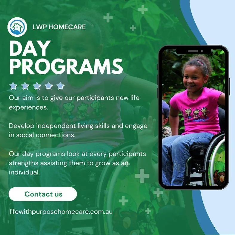 A variety of services are available to our participants including Day programs in which the participants participate in activities they enjoy in the community. Contact us now to learn more about our range of services.
