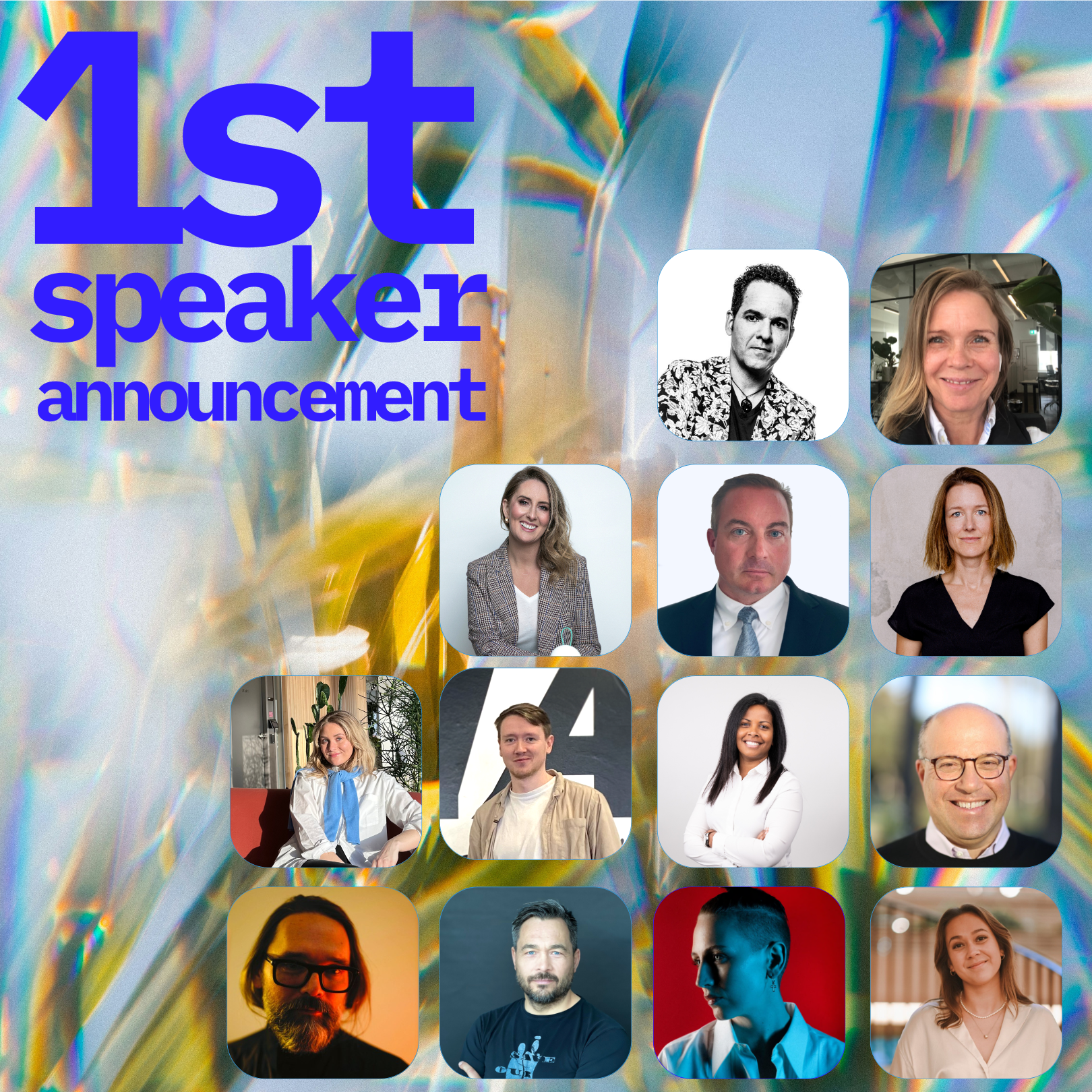 First speaker announcement