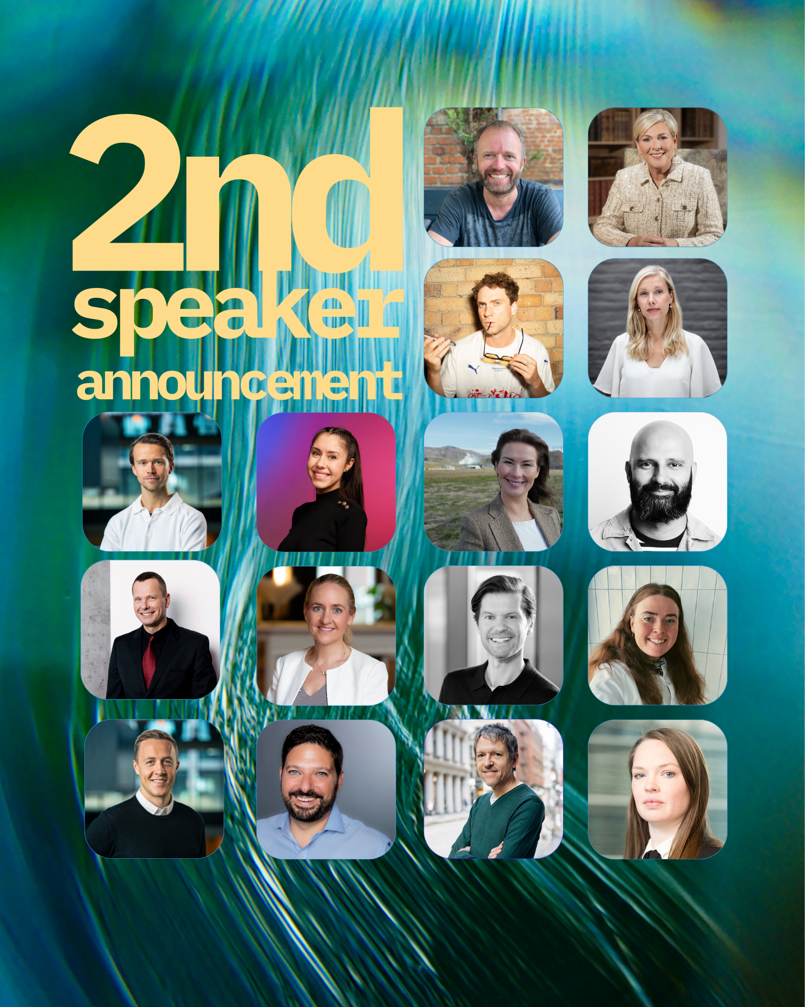 Second speaker announcement