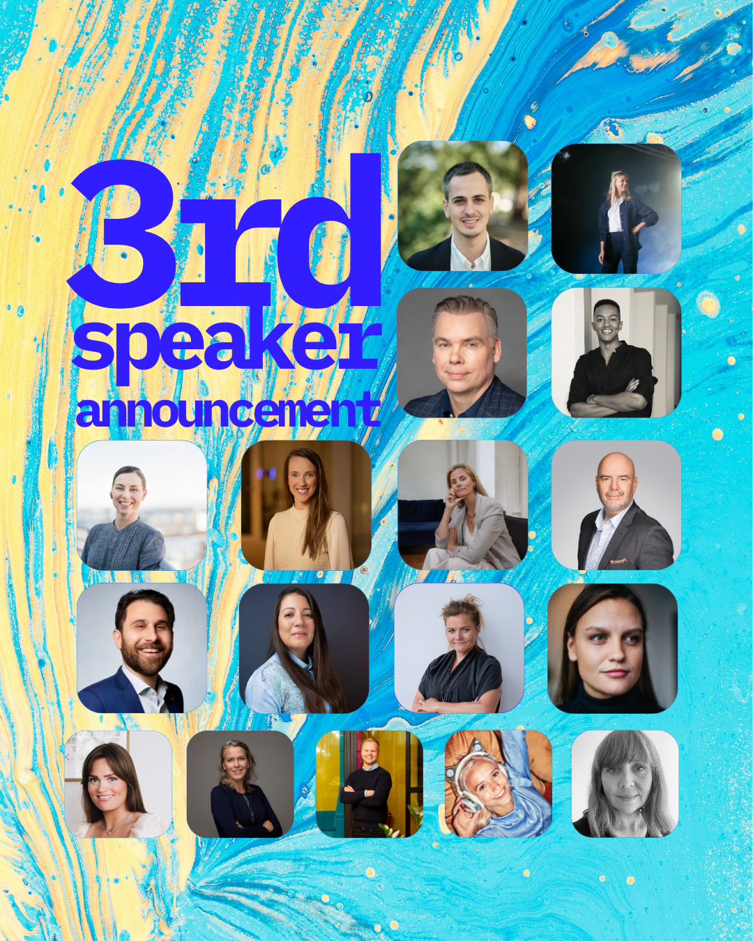 Third speaker announcement
