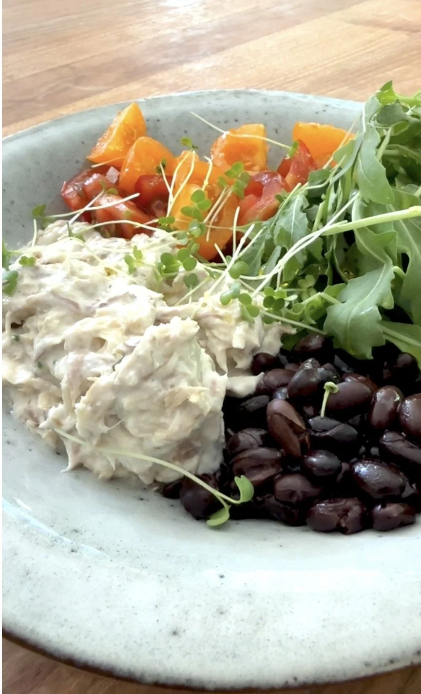 Creamy mackerel &amp; bean anti-inflammatory bowl