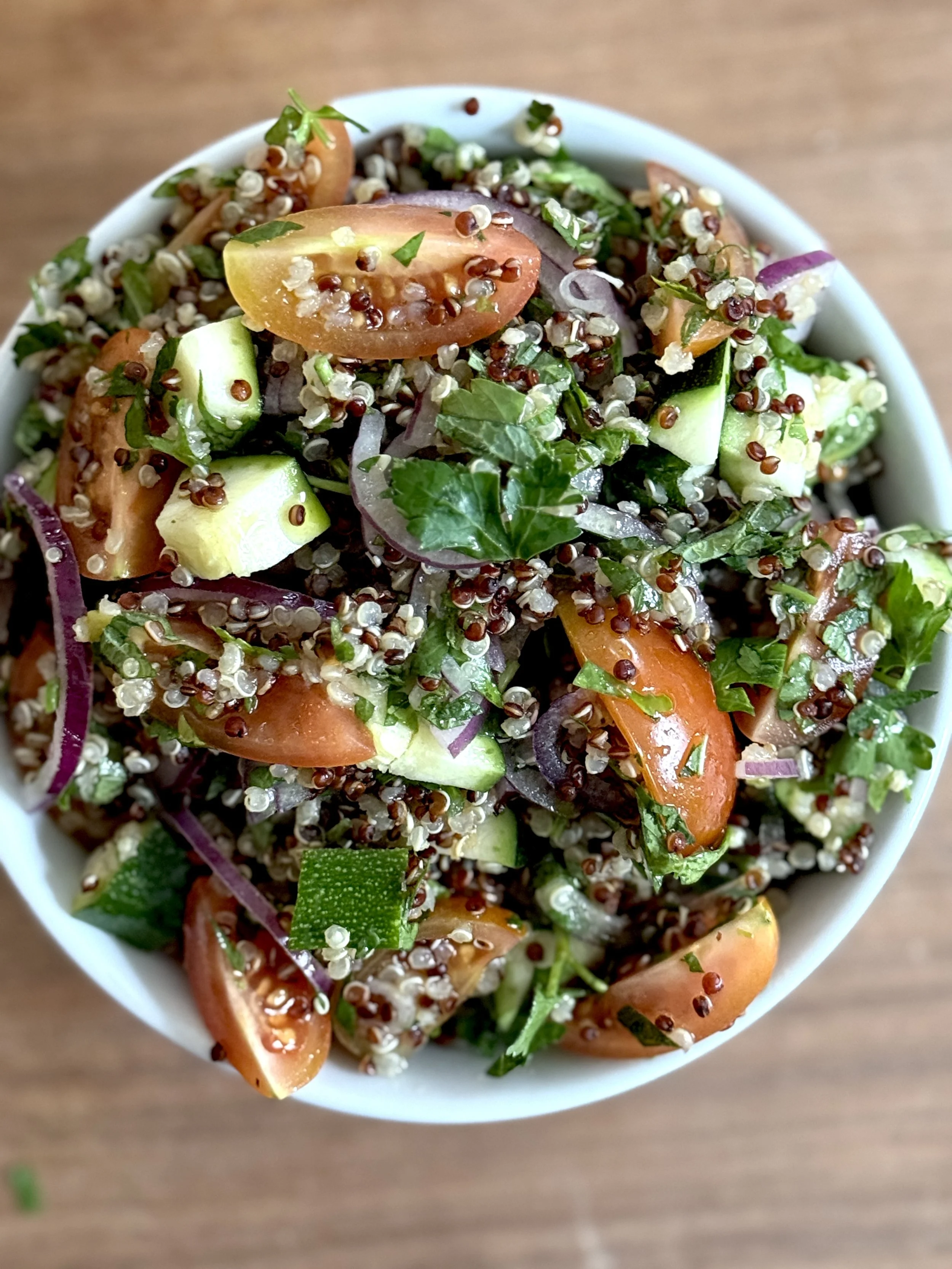 Lemon Herb quinoa salad