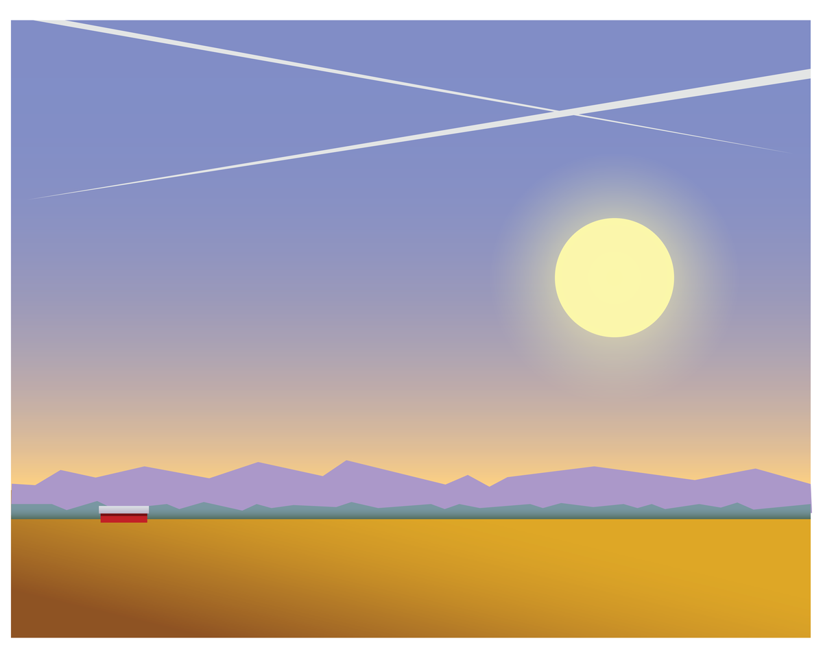 Two Contrails - Fine Art Print