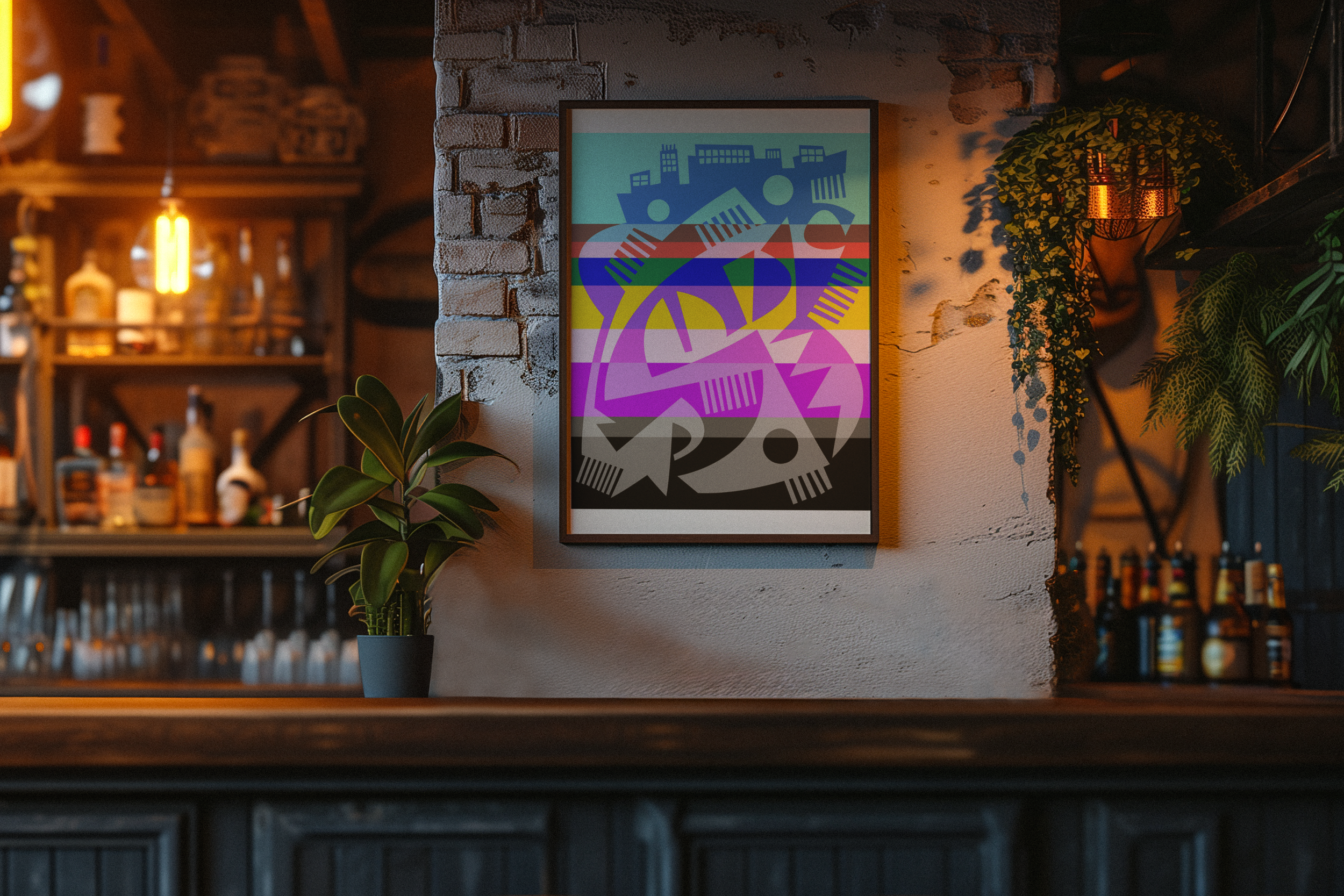 Glitchy Shapes over the Skyline.png