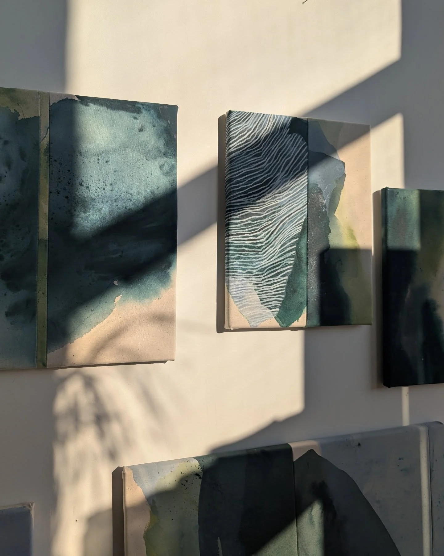 Gorgeous light &amp; shadows in these new works that are heading to @theotherartfair next week! ❤️