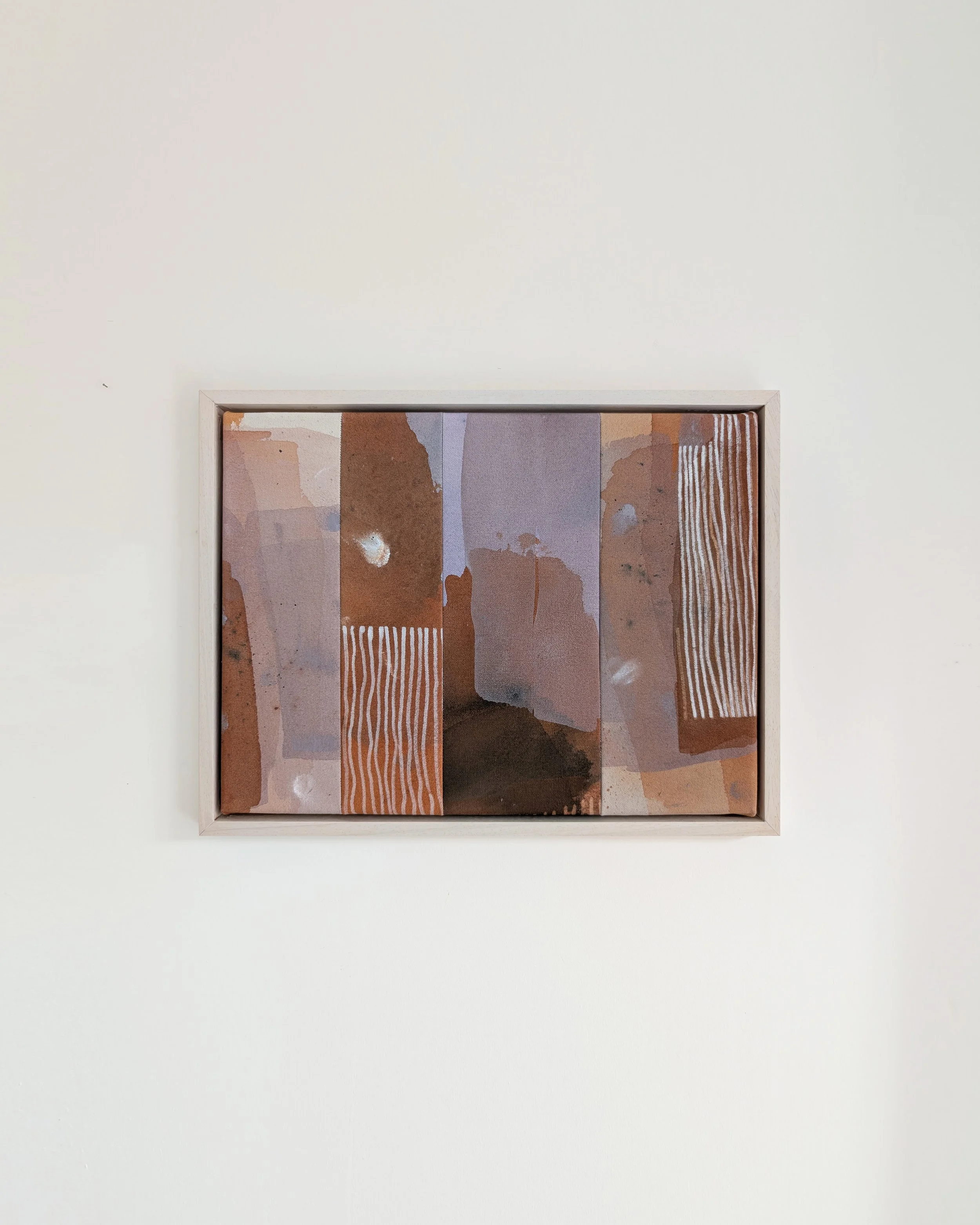  before the wind changes.  acrylic on sewn canvas. 34 x 44 cm