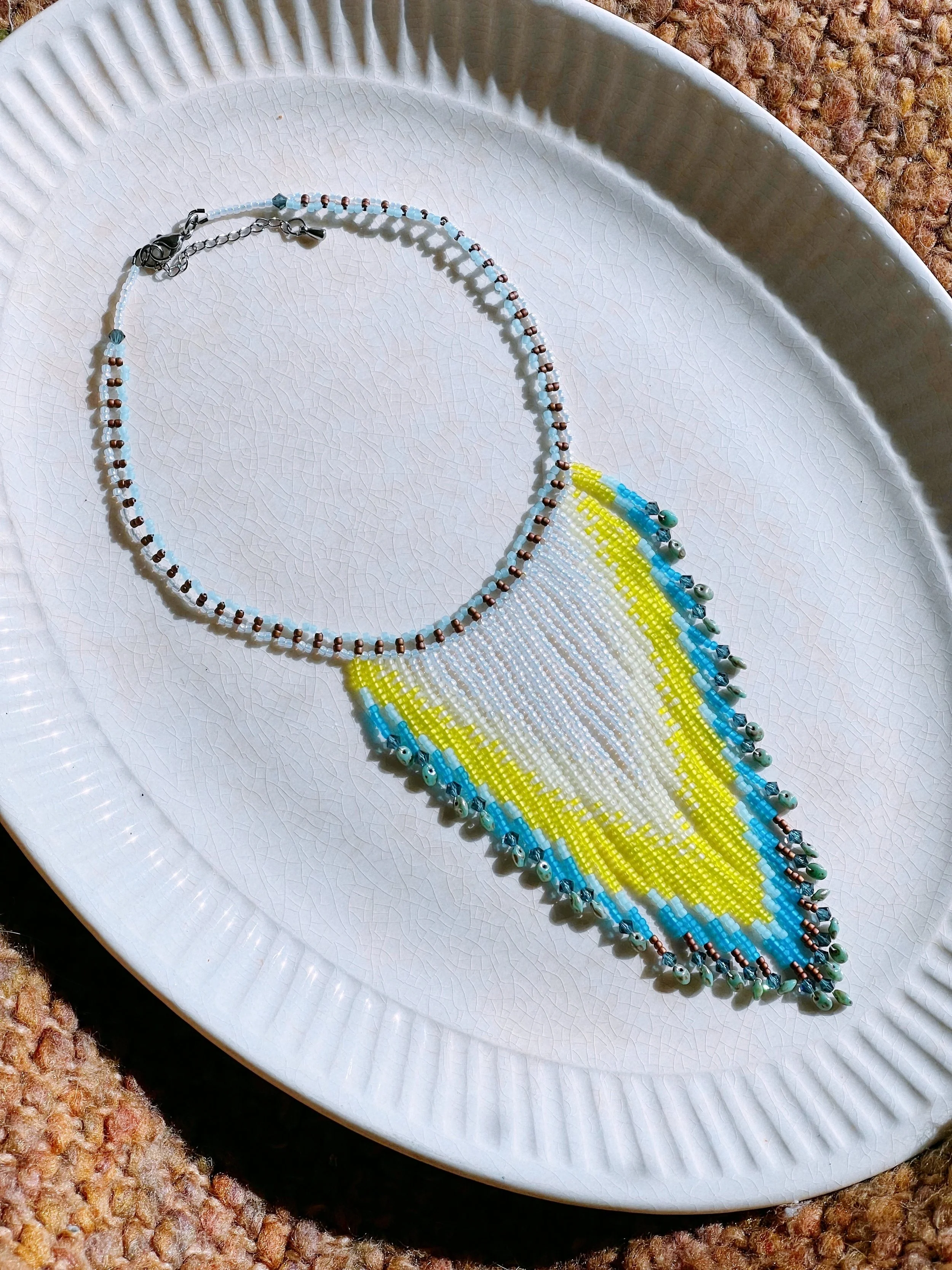 Riverbank Glass Beads Necklace