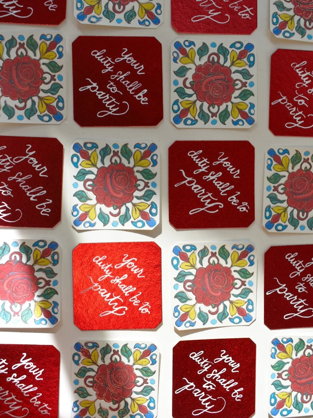 { Calligraphy, multiplied }
&bull;&bull;&bull;&bull;&bull;&bull;&bull;&bull;&bull;&bull;&bull;&bull;&bull;&bull;&bull;&bull;&bull;&bull;&bull;&bull;&bull;&bull;&bull;&bull;&bull;
Which pattern speaks to you?