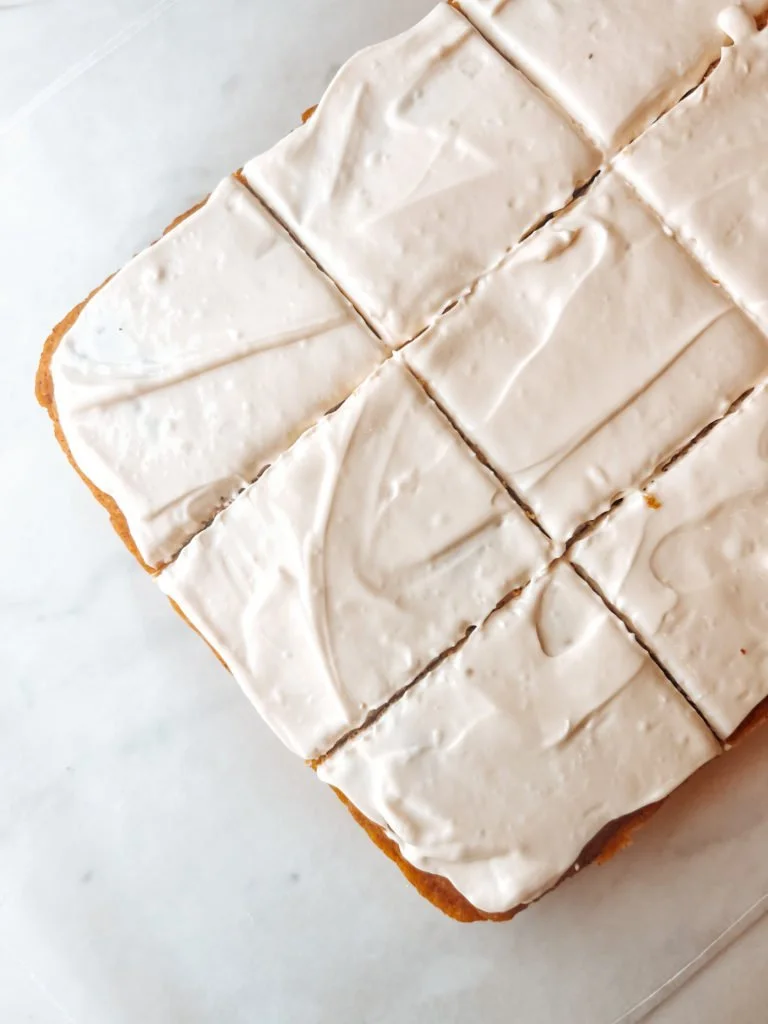 Banana Bread Bars with Cream Cheese Frosting