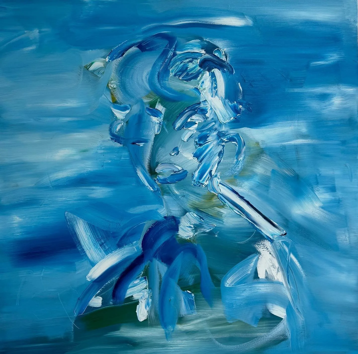 Show Time! 
Come view the solo exhibition &ldquo;The Resting Place&rdquo; by Alexander James at the @untitledartfairs booth A23.
&bull;
Alexander James
The Watcher, 2024
Oil on canvas
43 x 43 in (109.2 x 109.2 cm)