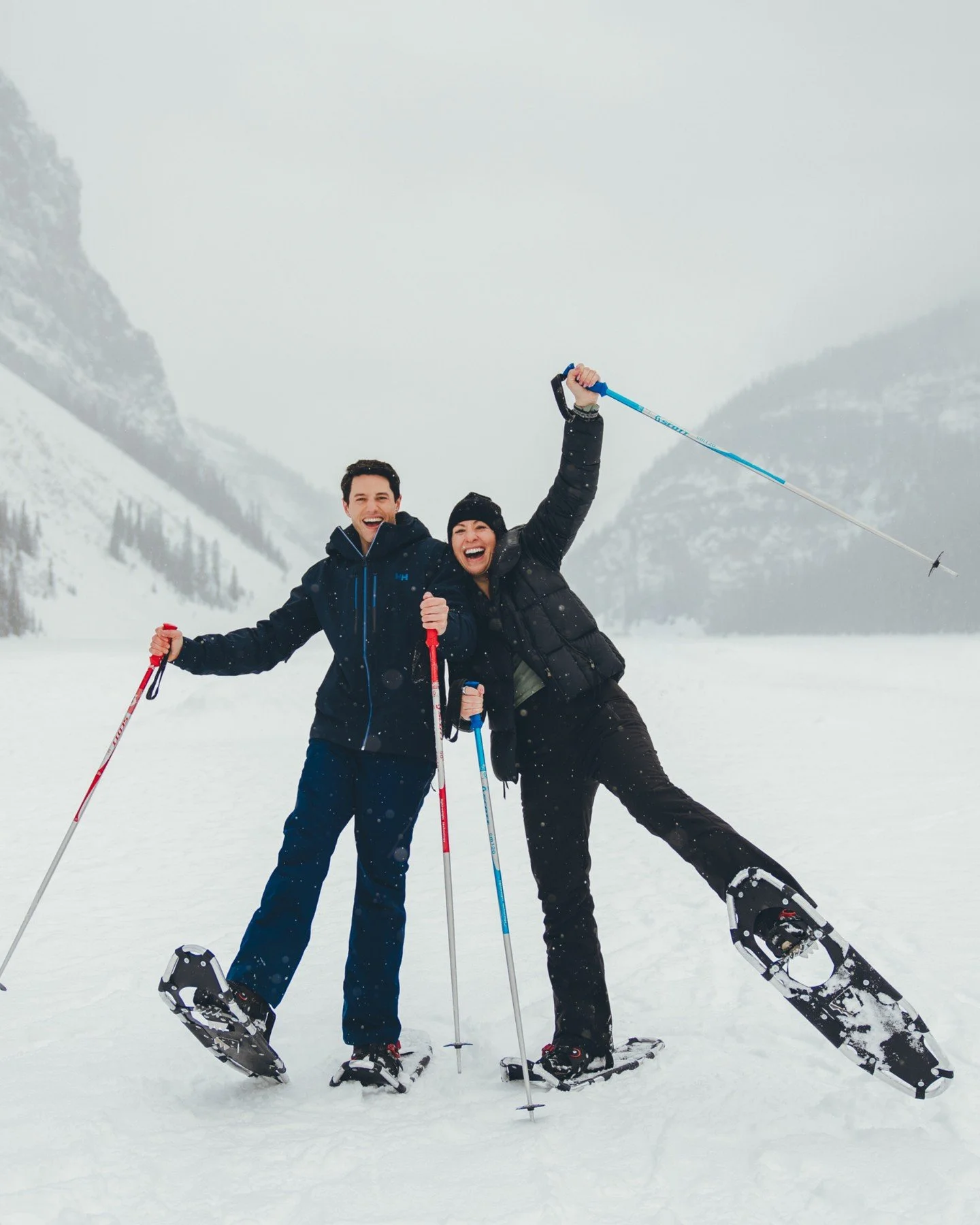 Snowshoeing 🤝 Proposals 

Like the edit? Get @nick.laf&rsquo;s preset, link in bio!