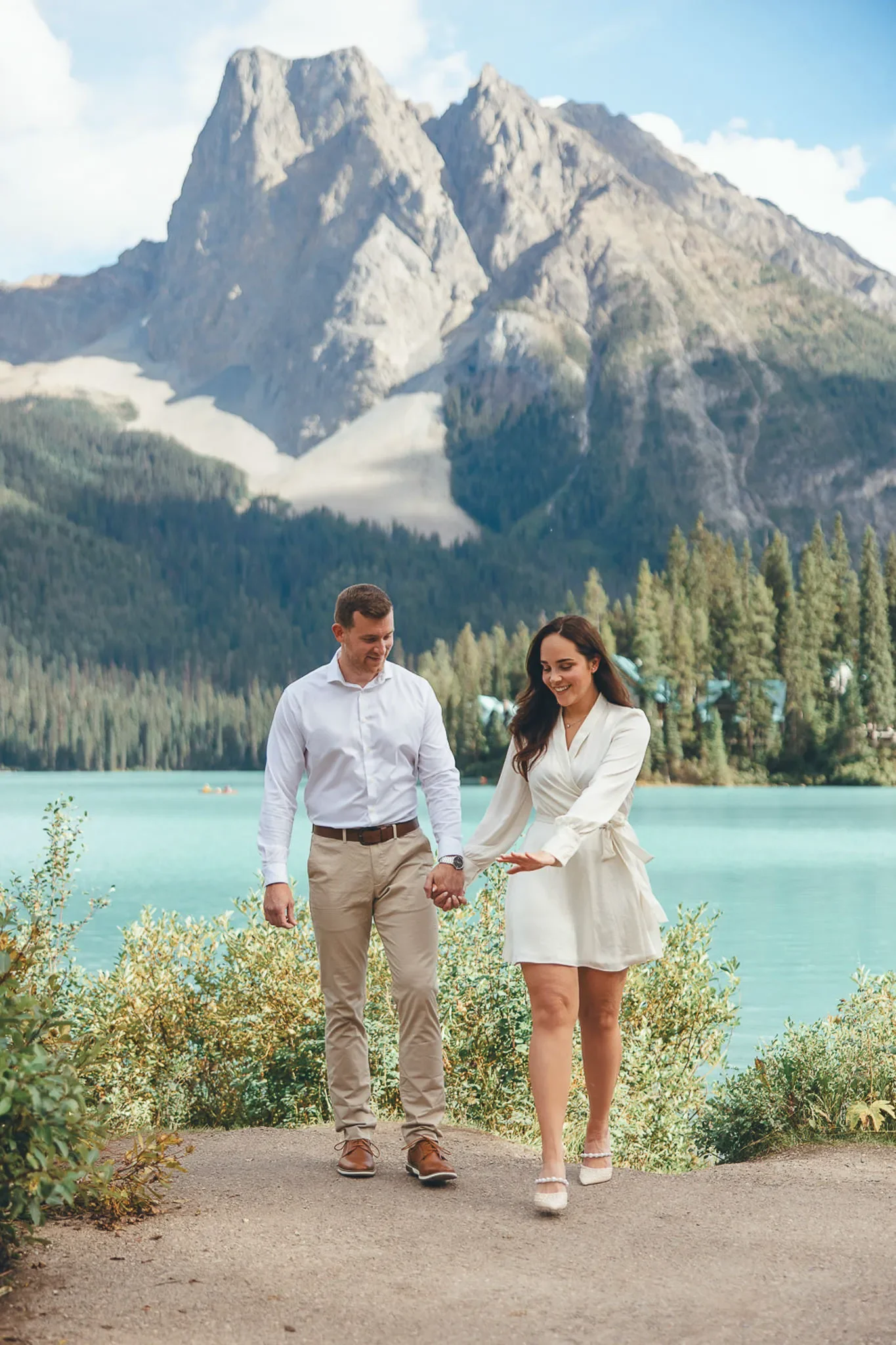 173_Couple-Engagement-Walking-Alpine-Lake-Canadian-Rockies.webp
