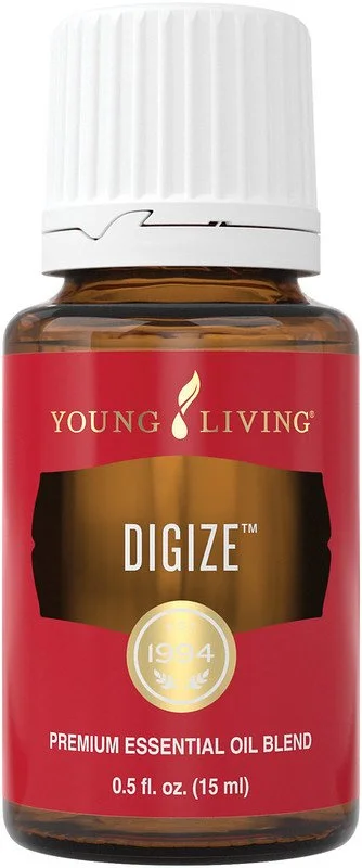 DiGize® essential oil blend combines Tarragon, Ginger, Peppermint, Juniper, Fennel, Lemongrass, Anise, and Patchouli for a soothing experience when massaged over the abdomen. It contains antioxidants and may support the digestive system when taken in