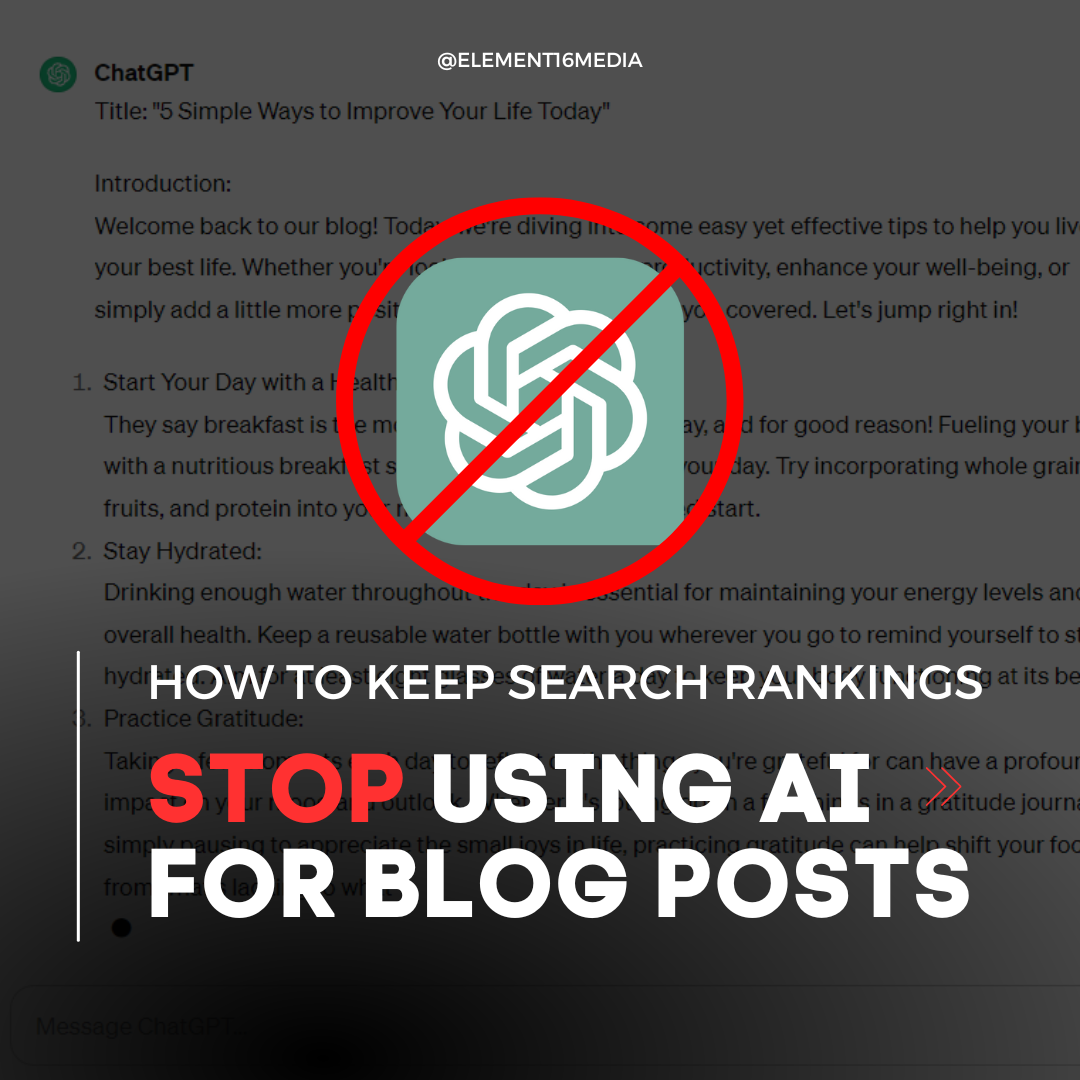 stop using AI for blog posts