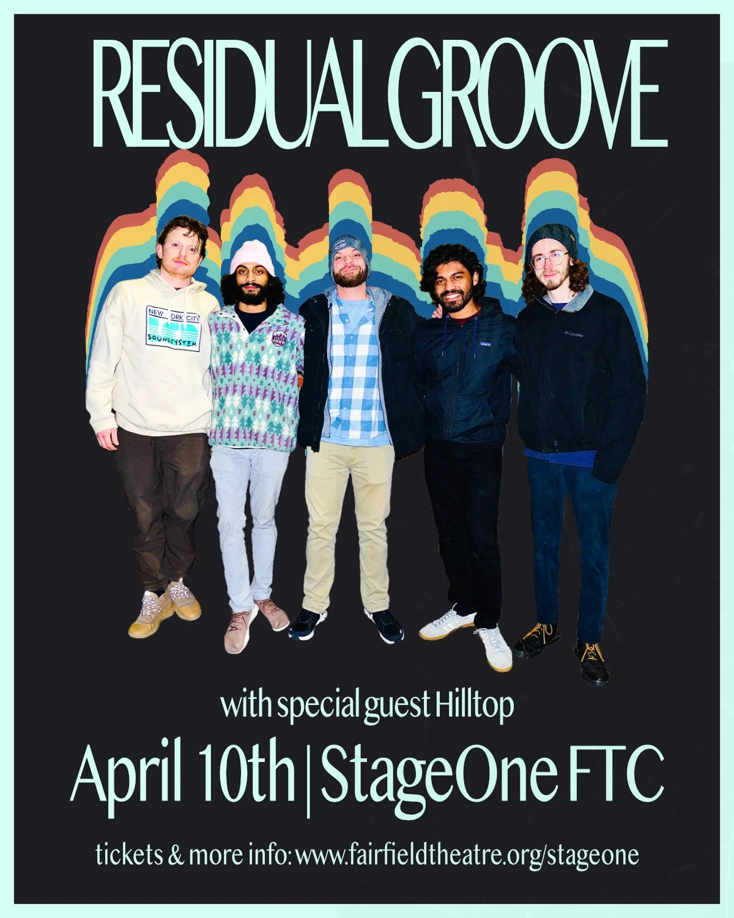 FAIRFIELD! We are pumped to announce our return to @ftcpresents on April 10th w/ our dear friends in @hilltoptheband .. we absolutely love playing StageOne at FTC and can&rsquo;t wait to throw down another special night of music in this magical room 